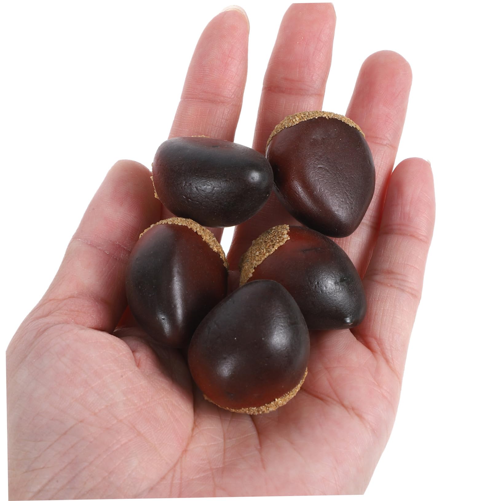 PRETYZOOM 4 Set Di Castagne Finte Di Castagne Artificiali Realistiche Per Il Autunnale Matrimonio 30 Pezzi * 4
