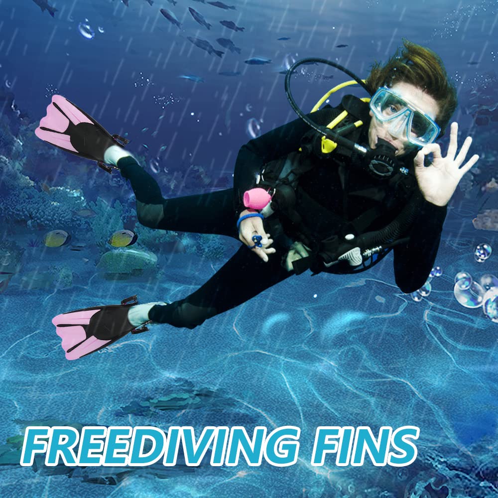 Pinne da nuoto con tacco aperto pinne regolabili per snorkeling con