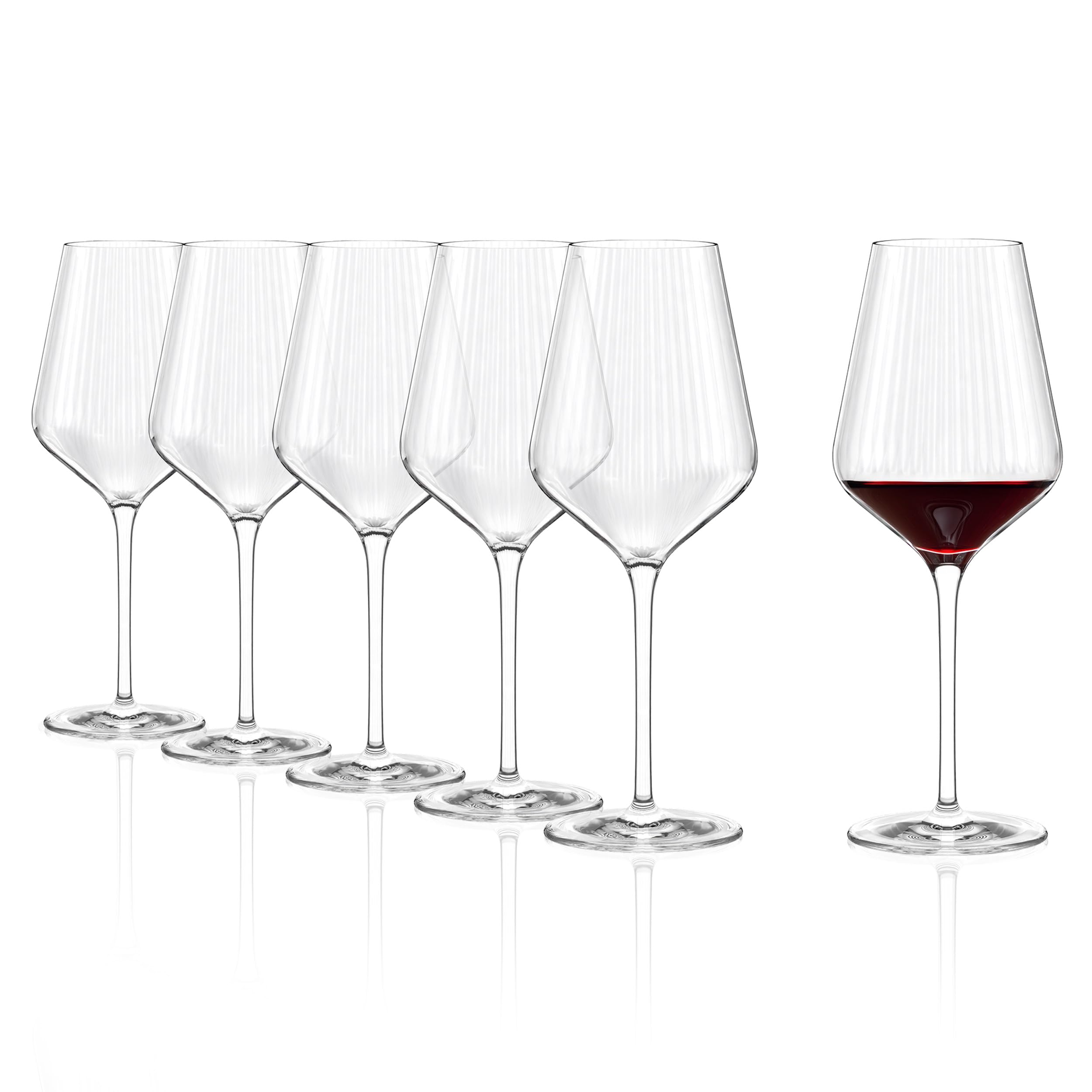 Stölzle Lausitz Kieliszki do wina czerwonego Symphony Zestaw 6, 570 ml – Eleganckie kryształowe kieliszki do wina czerwonego – Maksymalne rozwinięcie aromatów – Zmywarka & odporne na uderzenia