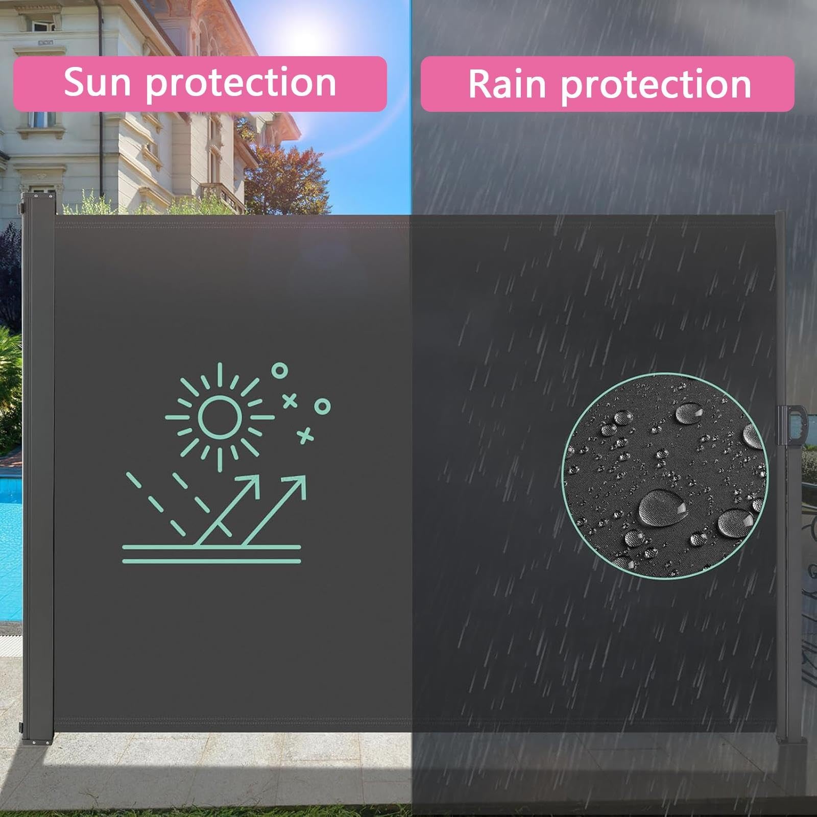 Recinzione for La Privacy Pieghevole con Schermo for La Privacy