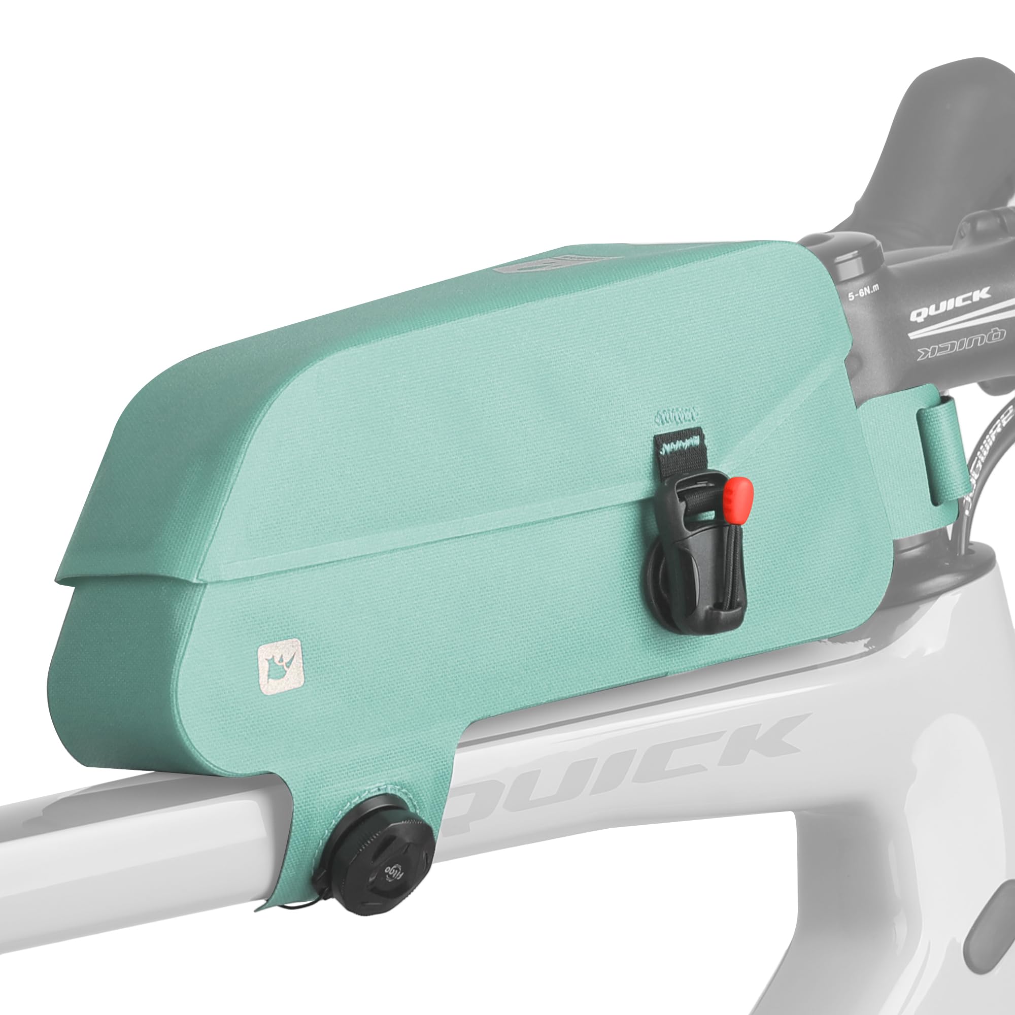 Rhinowalk Bike Frame Bag with Magnetic Flap Waterproof Bicycle Top Tube Bag Bikepacking Cycling Tools Storage Bag for MTB Road Bike (Tiffany Blue) โ image 1