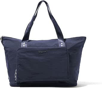 Baggallini Carryall Expandable Lightweight Travel Tote, 22" Packable Nylon Weekender with Luggage Sleeve