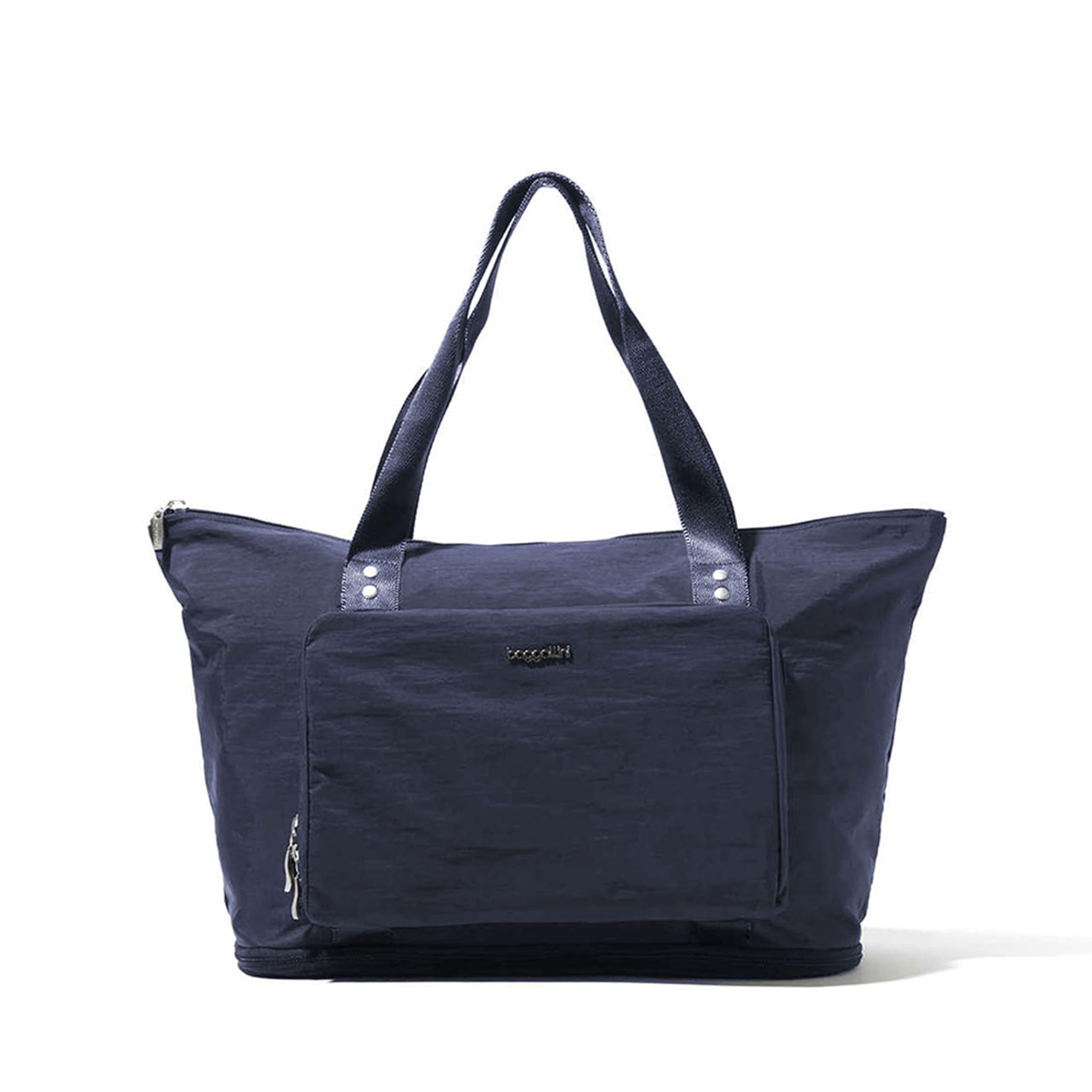 Baggallini Women's Carryall Expandable Packable Tote, French Navy