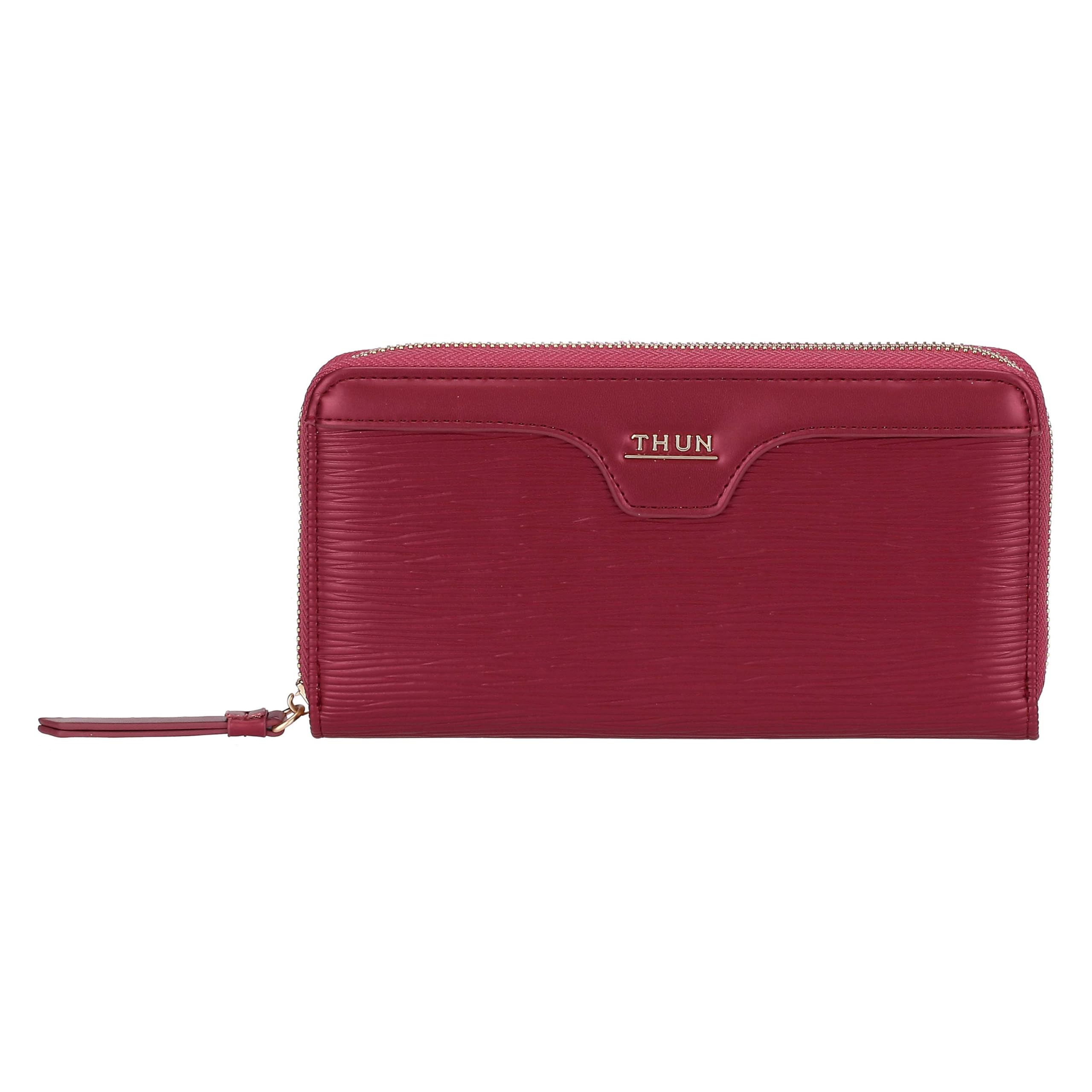 Thun -Cherry Wallet with Zip Closure - Faux Leather - Always with Me Collection - 19.5 x 2.5 x 10 cm