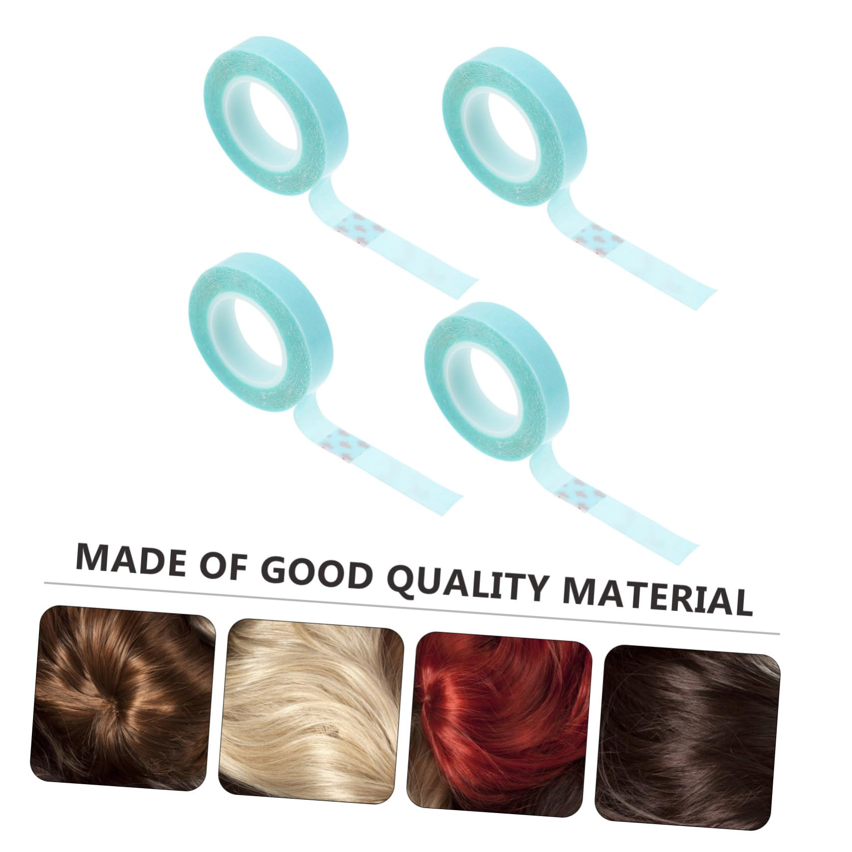 2 Juegos De Cinta Adhesiva De Doble Cara Para Extensiones De Cabello De Fácil Aplicación (4 Rollos)