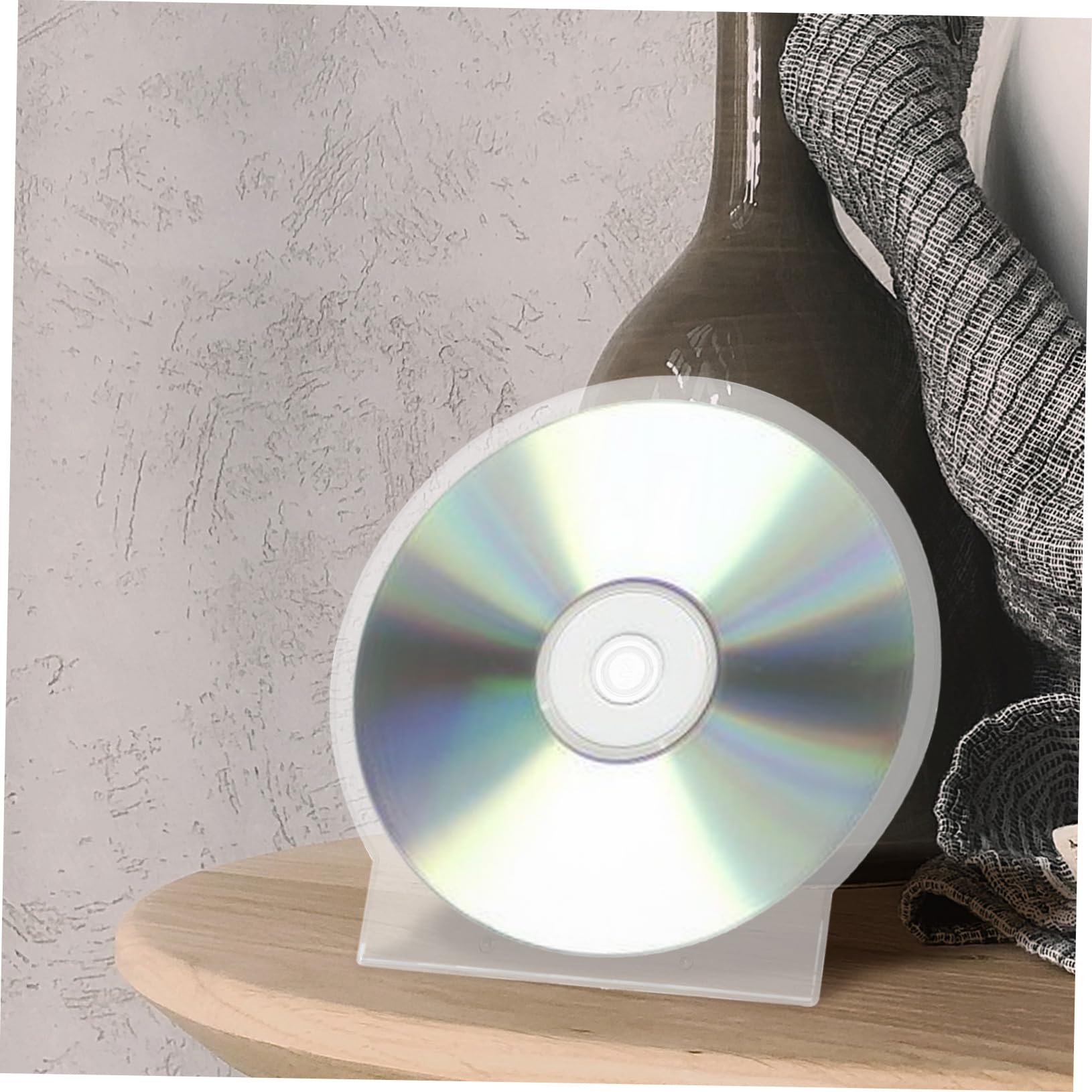 PartyKindom Custodia CD Rigida Spessa 50 Pz Custodia Porta Dischi Protettiva, Contenitore per CD e Dvd, per Archiviazione e Trasporto