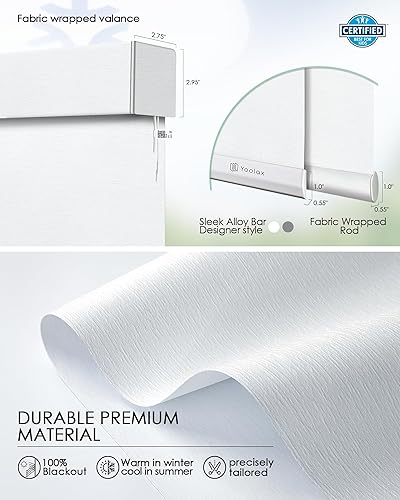 Miniatura 84 de Yoolax Persianas inteligentes, persianas enrollables motorizadas, persianas automáticas para ventanas, persianas motorizadas compatibles con Alexa