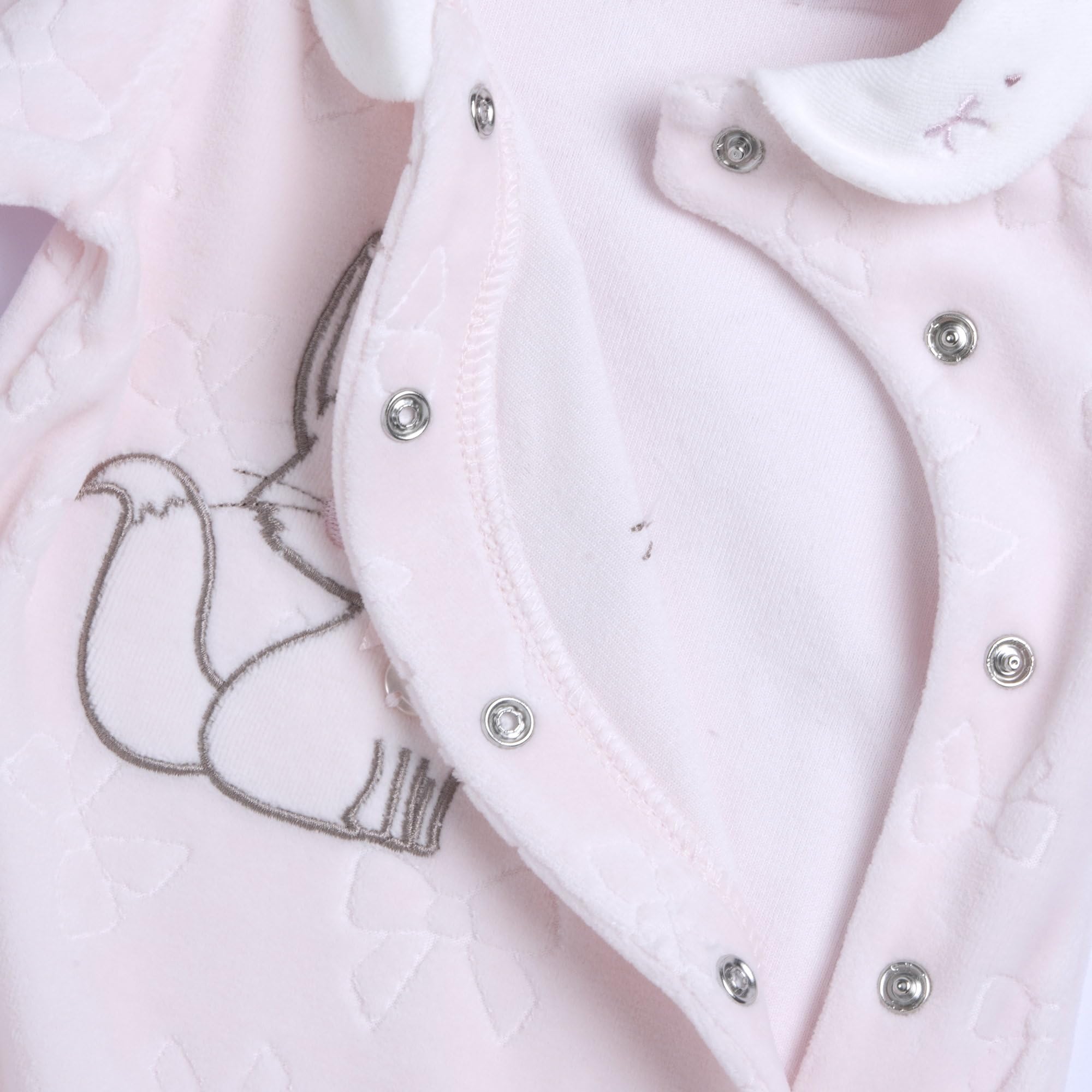 Chicco, Tutina Neonata in Calda e Morbida Ciniglia, con Comoda Apertura Frontale, Ideale per l'Inverno, Abbigliamento Bambina 0-24 Mesi, Designed in Italy