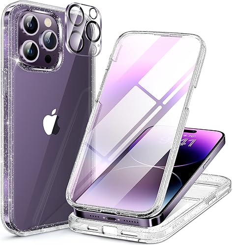 Miniatura 230 de Miracase Funda para iPhone SE de 3ª/2ª generación 2022 2020 de cuerpo completo con protector de pantalla de vidrio integrado, resistente protección