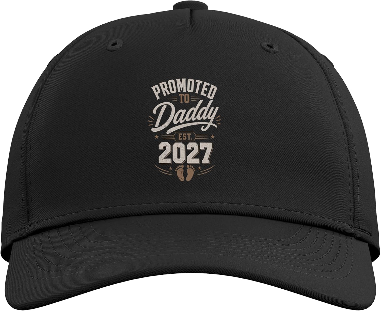 Promoted to Daddy 2027 New Dad Adjustable Baseball Hat image 2