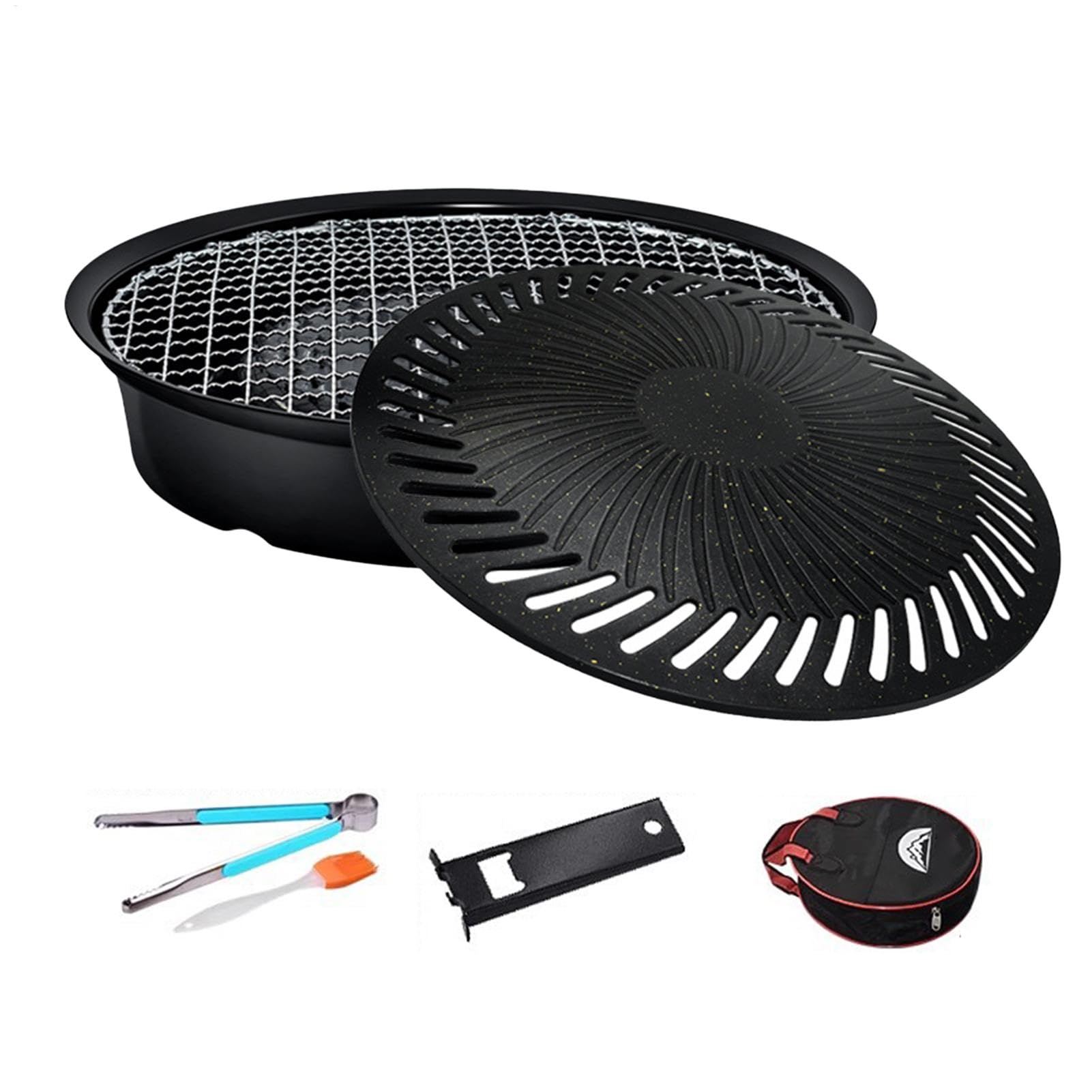 Bistecchiera – Barbecue da campeggio, piastra di ferro | Non stick BBQ Pan