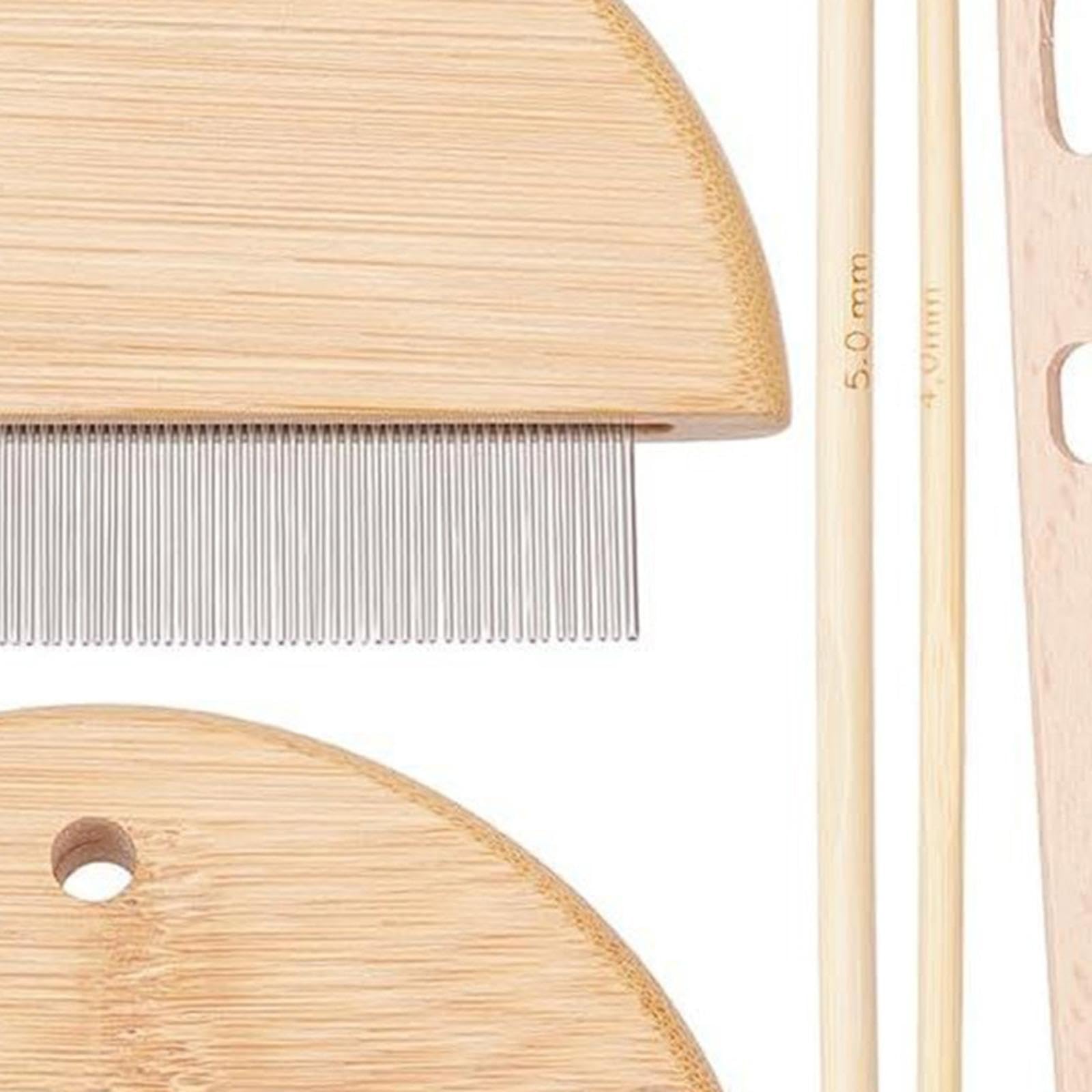 SNAPPSY 6Pcs Tapestry Weaving Comb Tools Handcraft DIY Craft Hand Knitting Tool-image-48