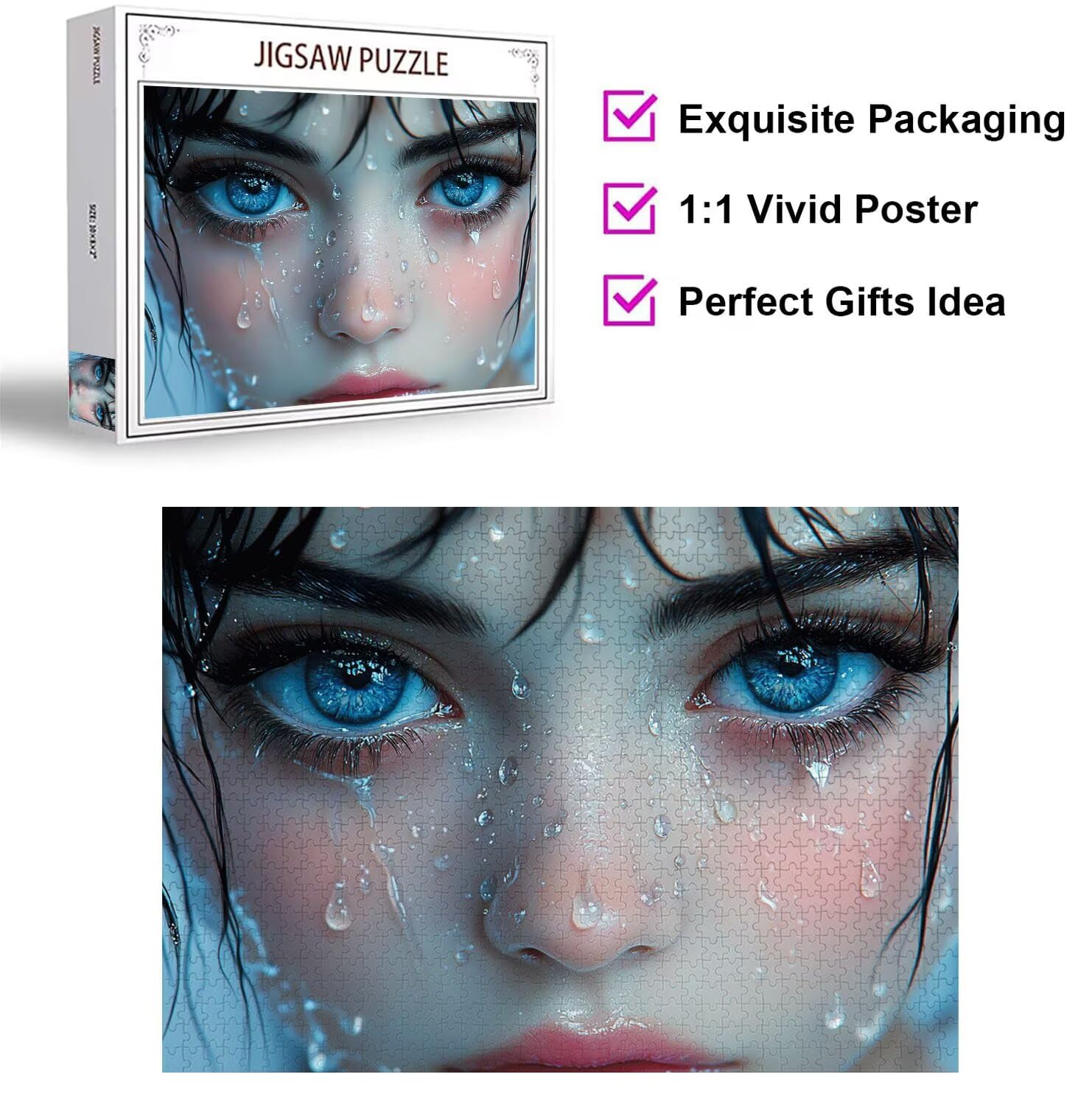 Puzzle 5000 Teile für Erwachsene, 3D Puzzle Mädchen Holzpuzzles, n-634 | Puzzlematte Anime, Heimunterhaltung, Entspannung Meditationspuzzle, Impossible Klassische Jigsaw Puzzles, Home Decoration