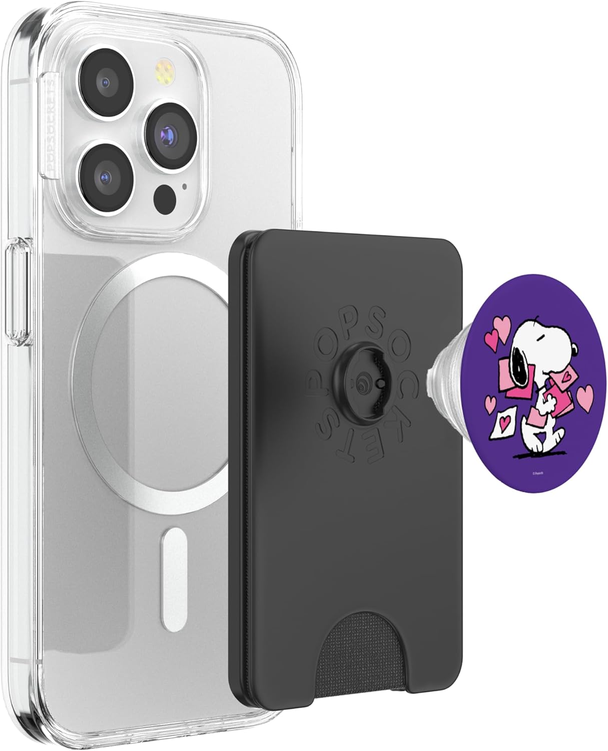 Peanuts Snoopy Valentine's Day Letters PopSockets PopWallet for MagSafe