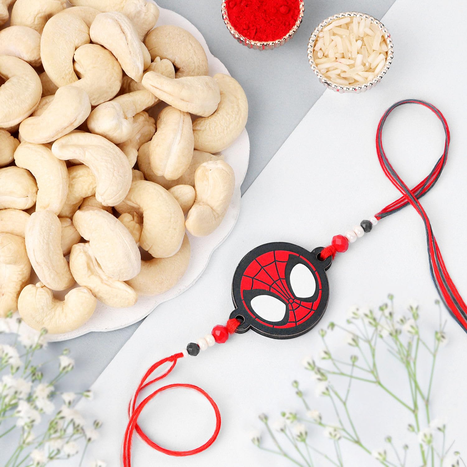 FNP Superhero Celebration Hamper Rakhi gift for bhai,Rakhi with dry fruits-image-12