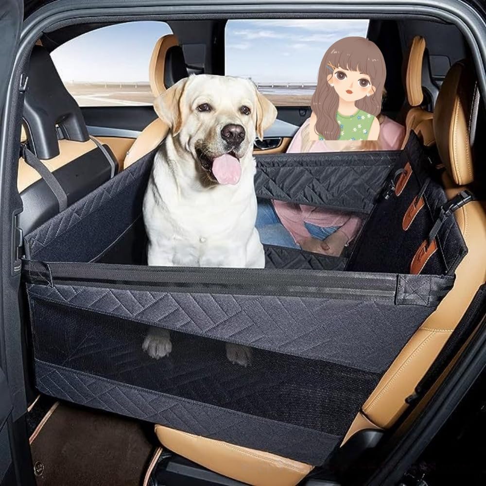 Amazon.co.jp: Kirnuoペットドライブシート 大型犬用カーシート 犬 車