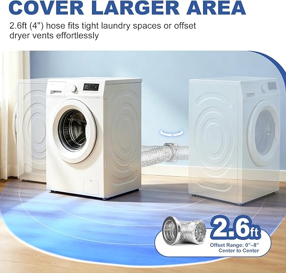 Magnetic Dryer Vent Coupling with Quick Connect & Self-Aligning Design