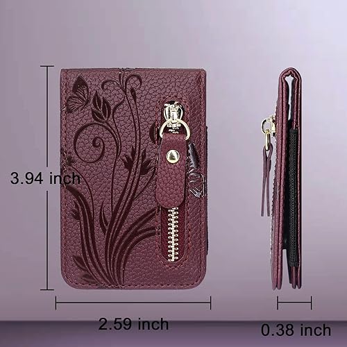 Miniatura 5 de Lacass Tarjetero con cremallera y función atril para teléfono para la parte posterior del teléfono, adhesivo para iPhoneSamsungMotoBLUNokia y la