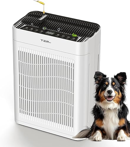 Purificador para el hogar, habitación grande, dormitorio de hasta 3000 pies cuadrados con filtros lavables, filtro HEPA H13, entrada de aire de