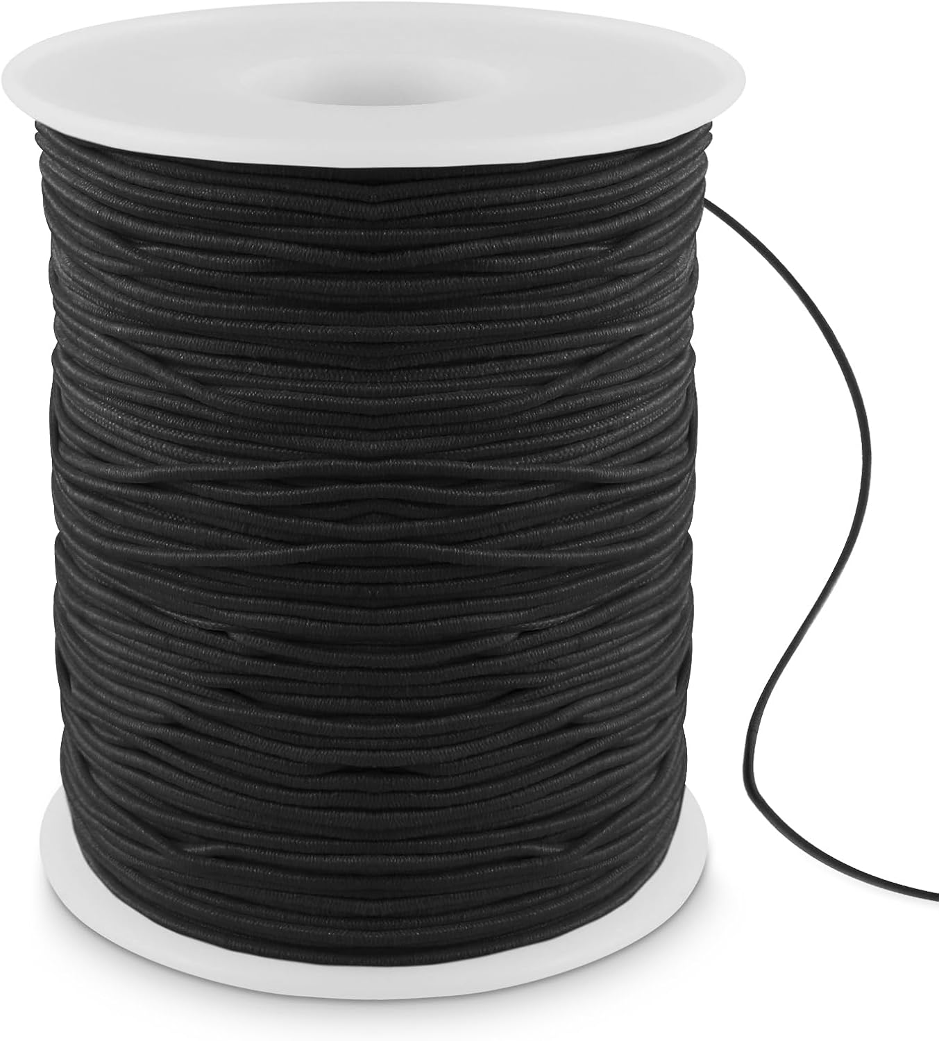 1 Rolls 100m Black Elastic Beading Thread 1 mm Elastic for Bracelet