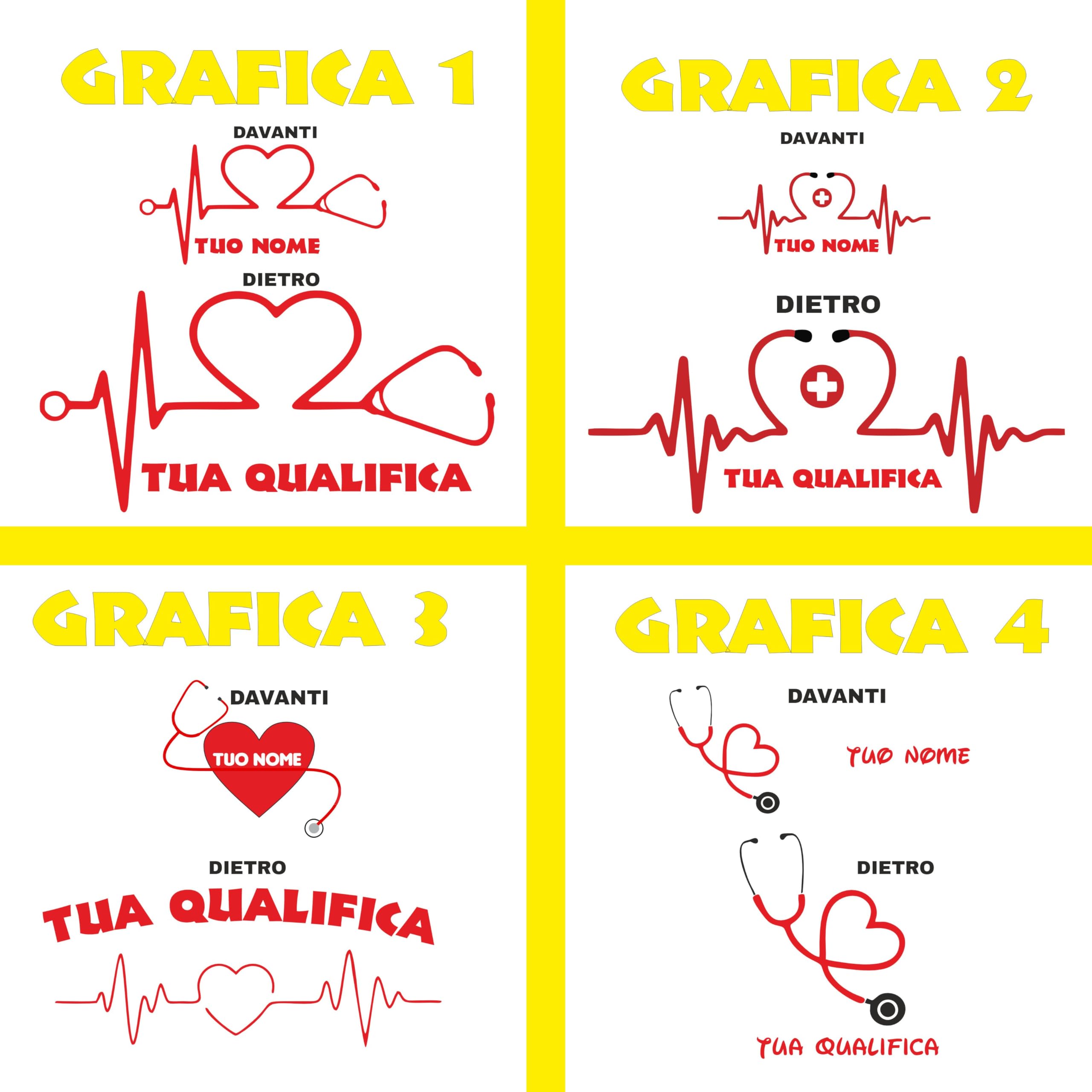 Felpa Infermiera Dottoressa Oss Stetoscopio Cuore | Felpa Da Donna Con Cappuccio e Zip Lunga | Personalizzabile Con Il Tuo Nome La tua Qualifica e Il Tuo Reparto | Scegli la Grafica PS 02203-002