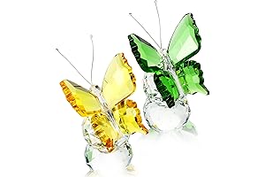 H&D HYALINE & DORA Crystal Butterfly Figurine Collectibles
