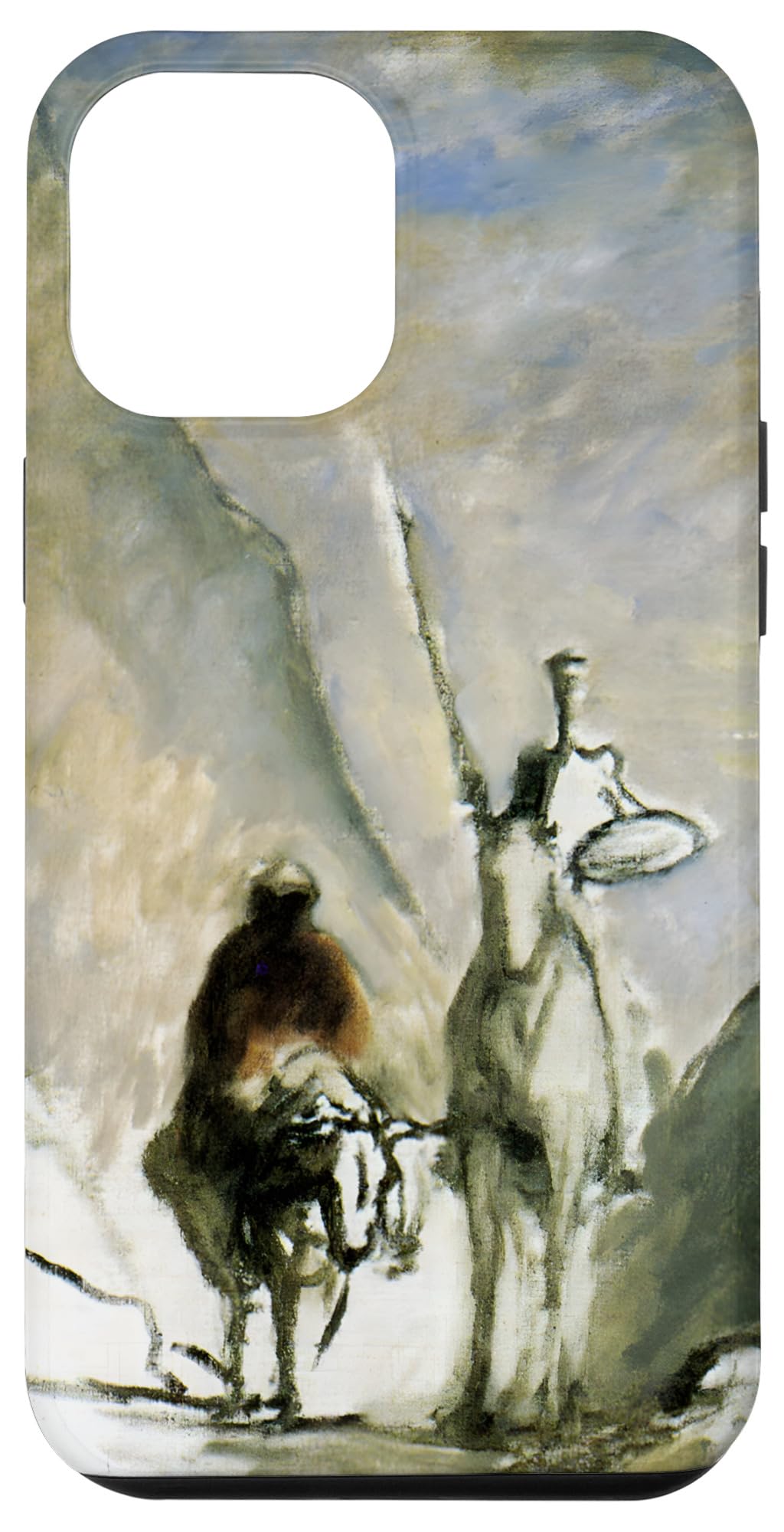iPhone 13 Pro Max Don Quixote, Sancho Pansa and Mule by Honore Daumier (1867) Case