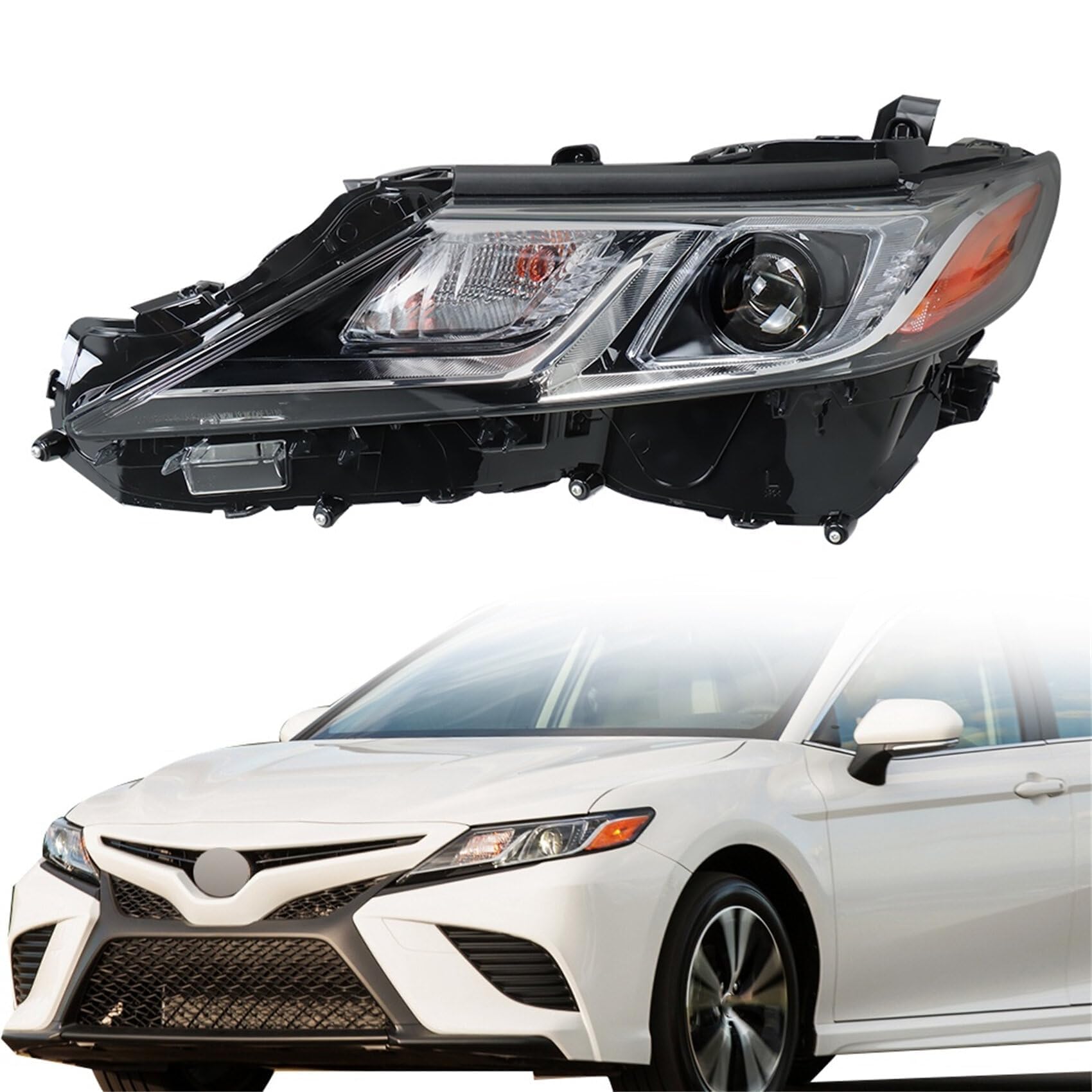 リュニ様確認用 Amazon.com: labwork Headlight Black Assembly Replacement for Camry