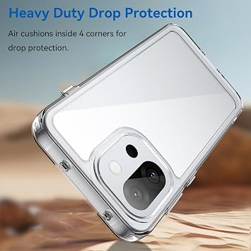 Case Compatible with OnePlus 13T, Anti-scratch HD Clear Protective Case Soft TPU Frame & Hard PC Back-Transparent