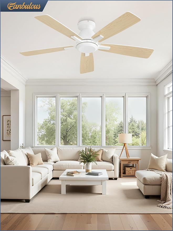 Ventilador de Techo 46 Pulgadas 6 Velocidades Motor Reversib miniatura 7