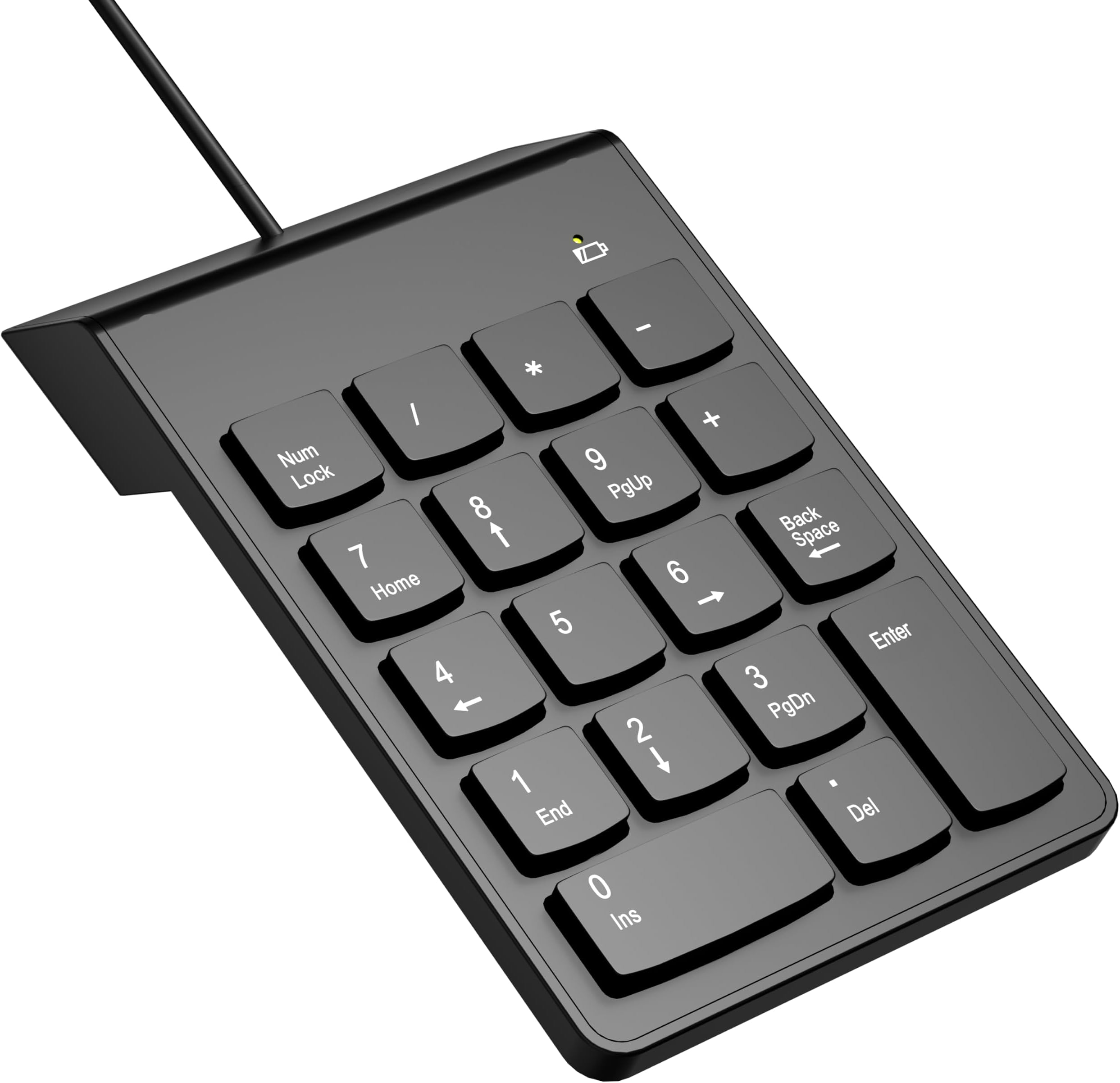 NOOX USB Numeric Keypad Numpad Portable Slim Mini 10 Key Number Pad Keyboard for Laptop Desktop Computer PC, Compatible with ChromeBook Surface Notebook, Tax Accountant Calculate Office Travel & Home