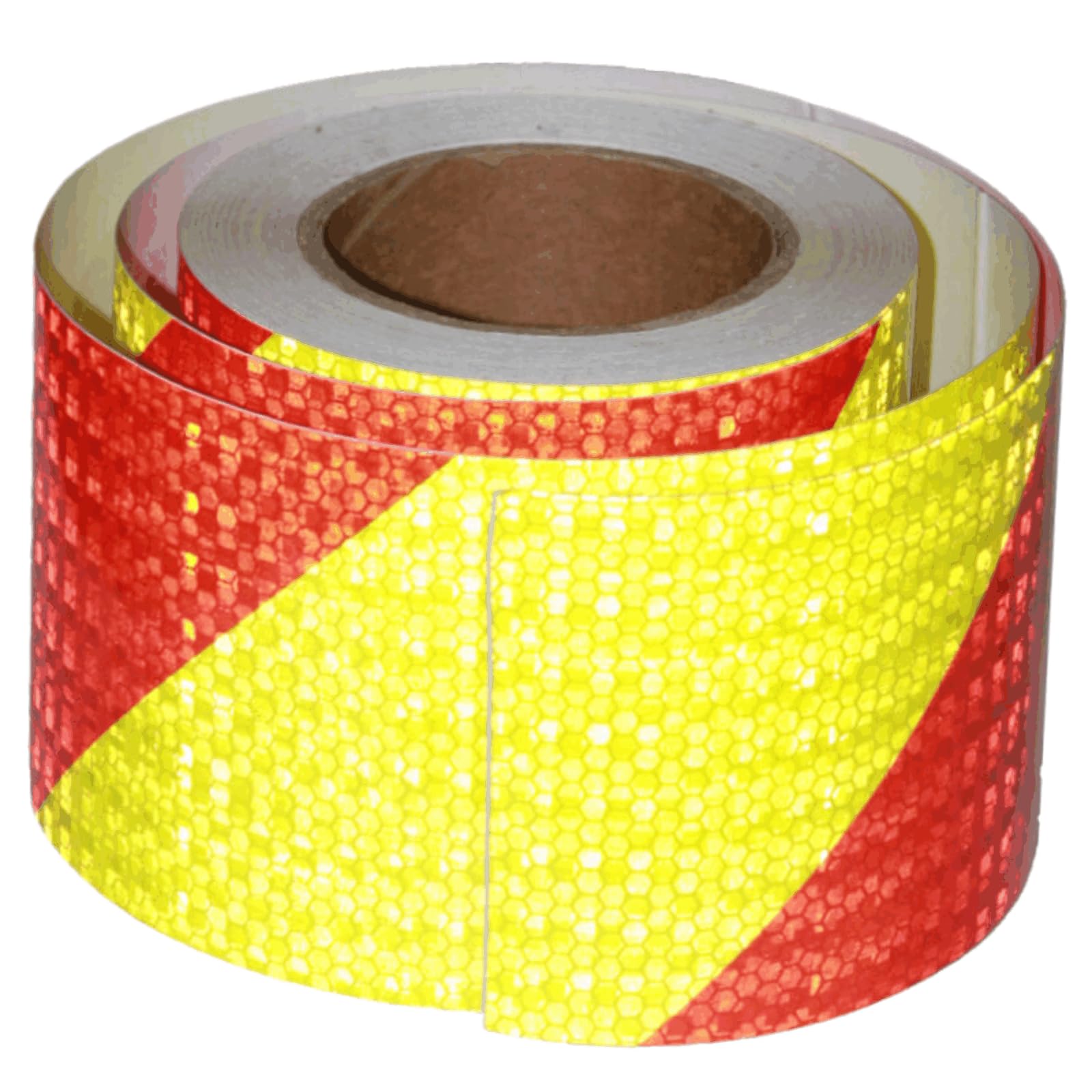 Tuyrchu Reflective Tape 4 inch X 66 feet, Outdoor Waterproof Hazard Conspicuity Safety Warning Industrial Marking Tape