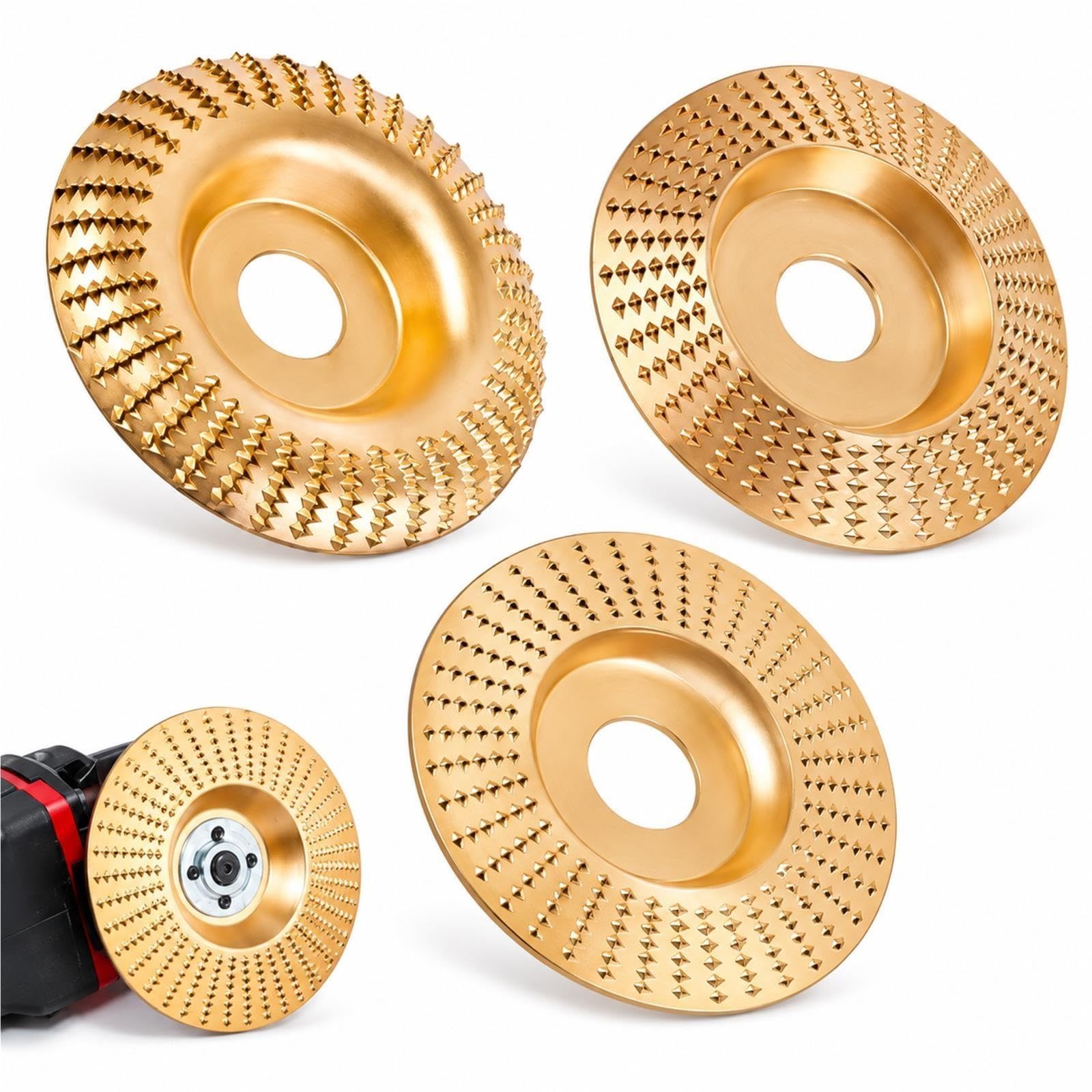 Disco de Carburo de Tungsteno para Tallar Madera, 100mm con Eje de 16/22mm