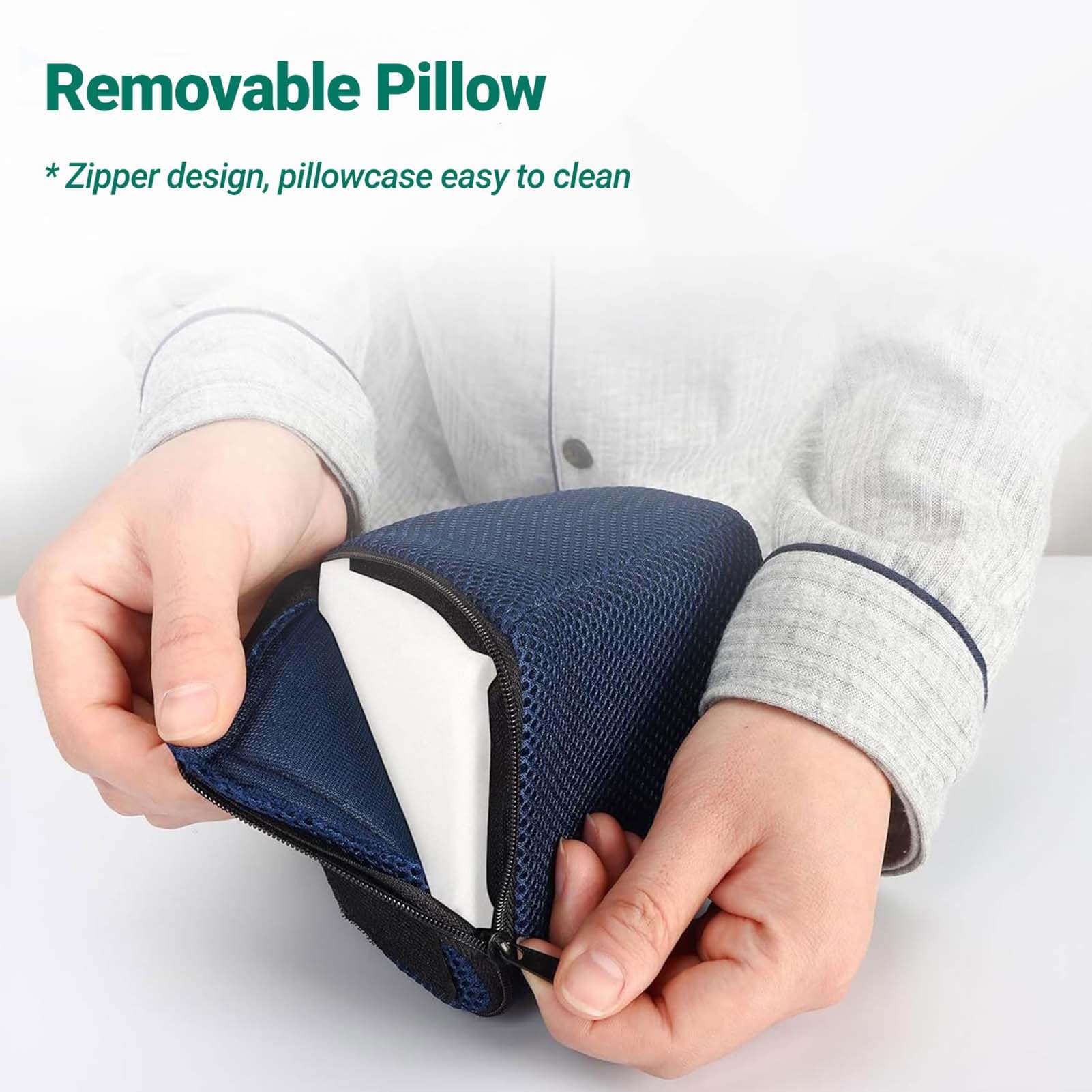 Cojín para silla de ruedas, diseño antideslizante, limitador ajustable, prevención de úlceras, alivio de presión, mayor comodidad y estabilidad