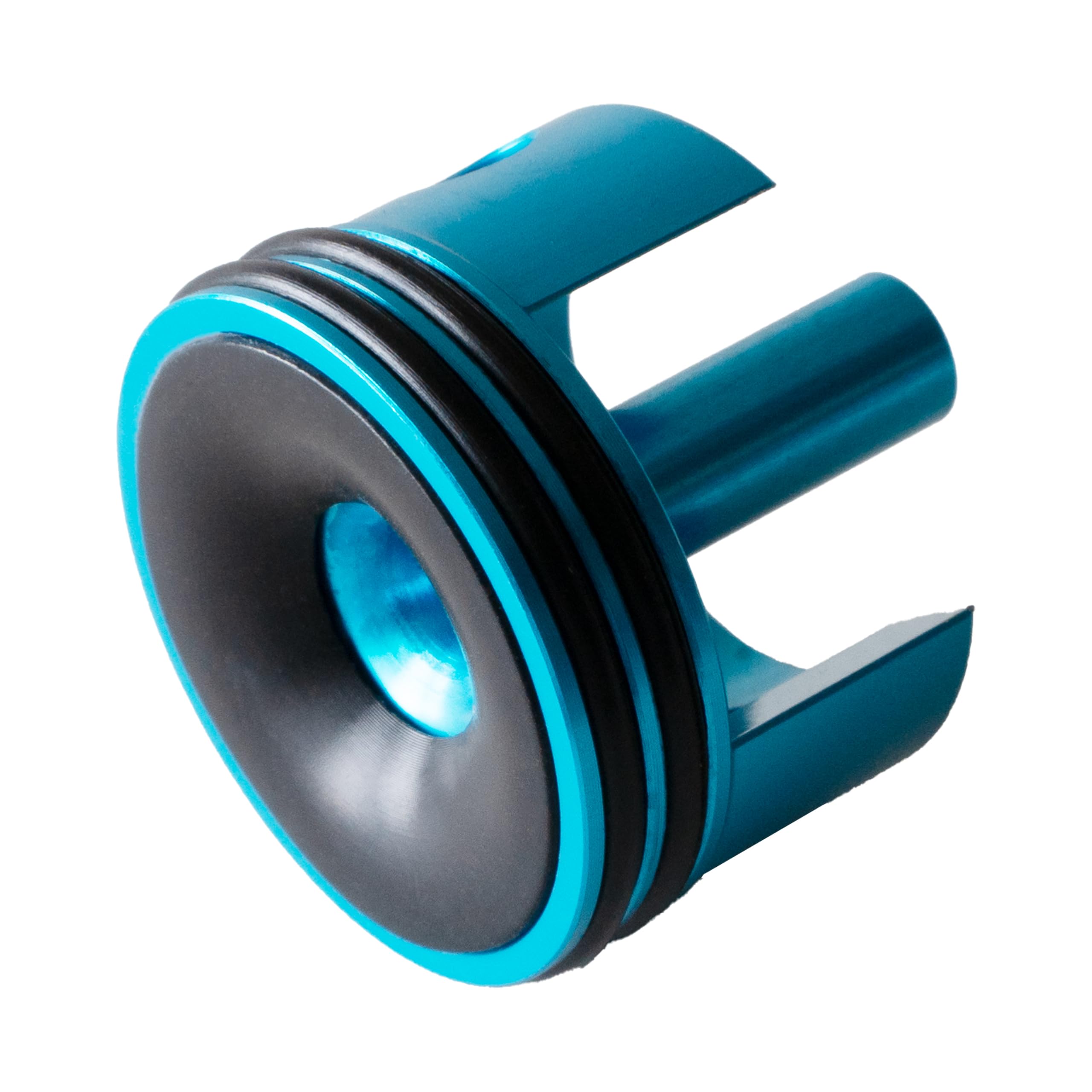 GenericSHS CNC Machined Airsoft Cylinder Head with Double O Ring and Black Rubber Pad for V2 V3 Gearbox