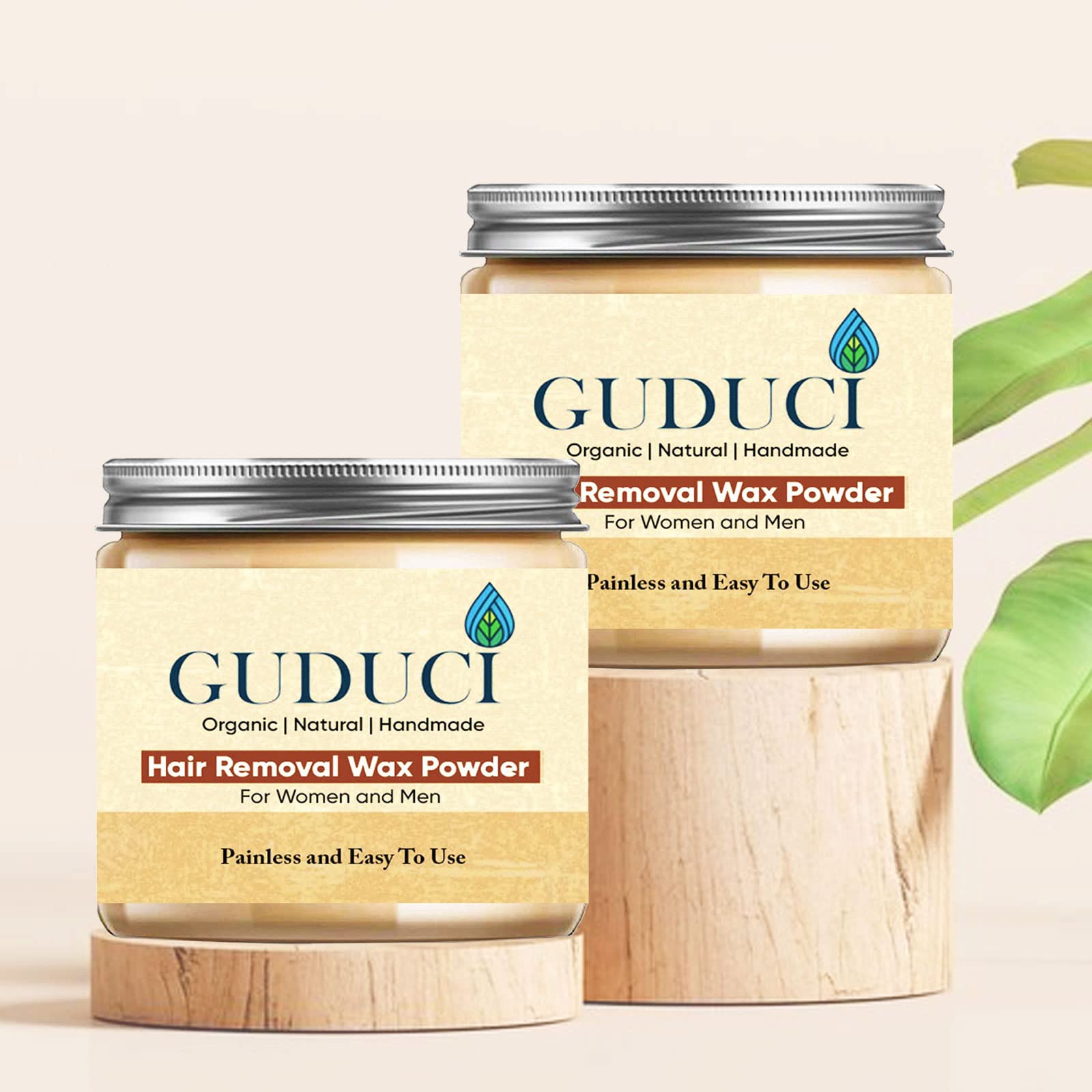 Guduci Organic Hair Removal Powder | Wax Powder | Waxing Powder for Men and Women (Pack of 2) (B0C18F7FMH) Amazon Price History, Amazon Price Tracker