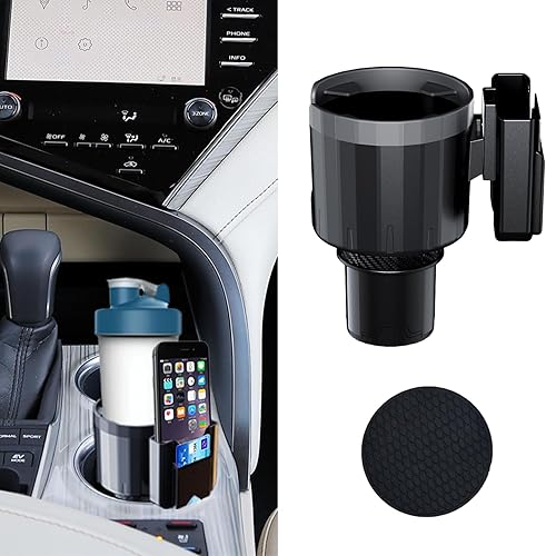 Portavasos extraíble para automóvil, adaptador ajustable para portavasos de automóvil, almacenamiento universal, expansor, portavasos grande,