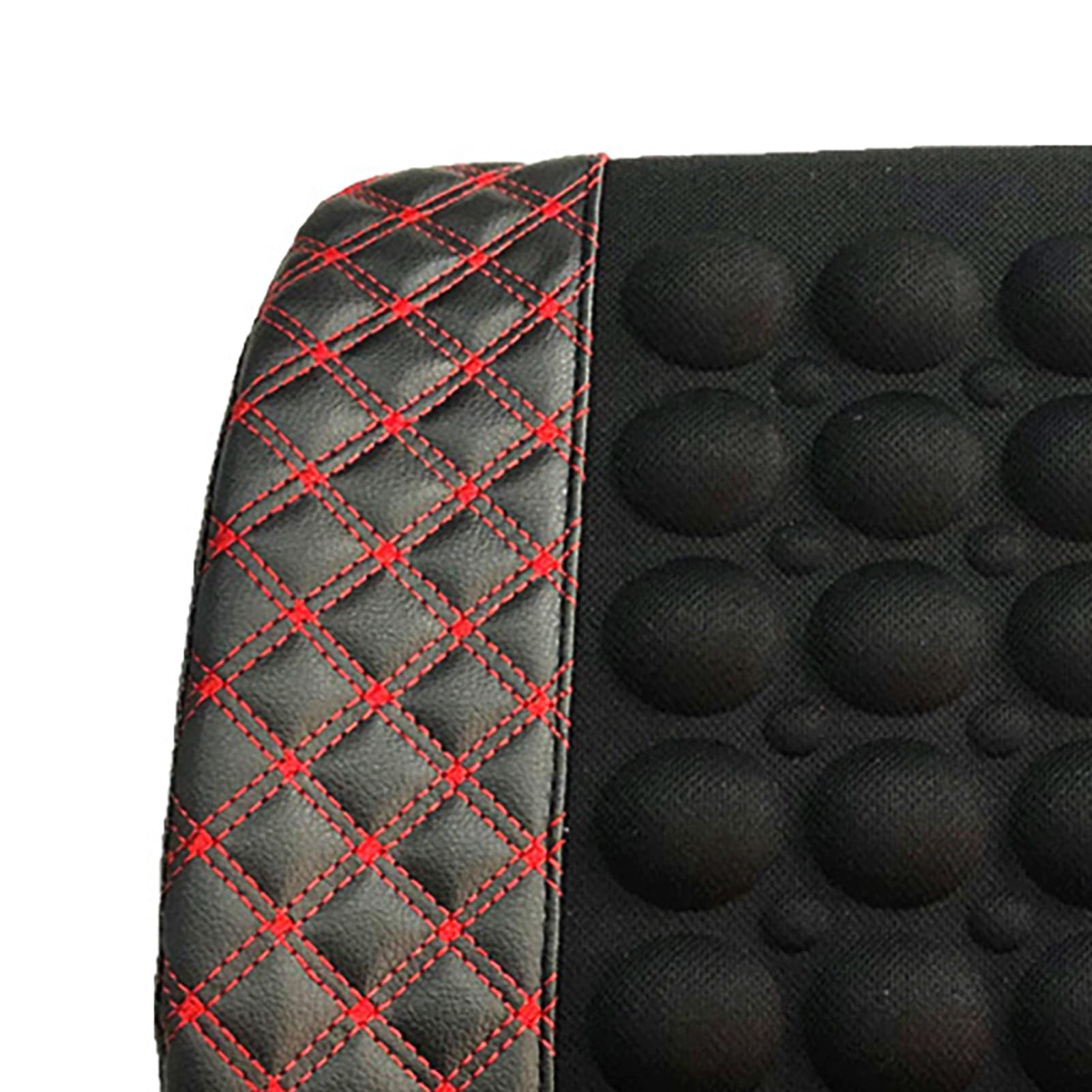 Yctze Coussin de Siège de Massage pour Voiture, Soutien Lombaire électrique, Coussin de Massage DC12V, Réglage à 2 Vitesses, Ajustement Universel, Masseur de Dos Vibrant pour Véhicules