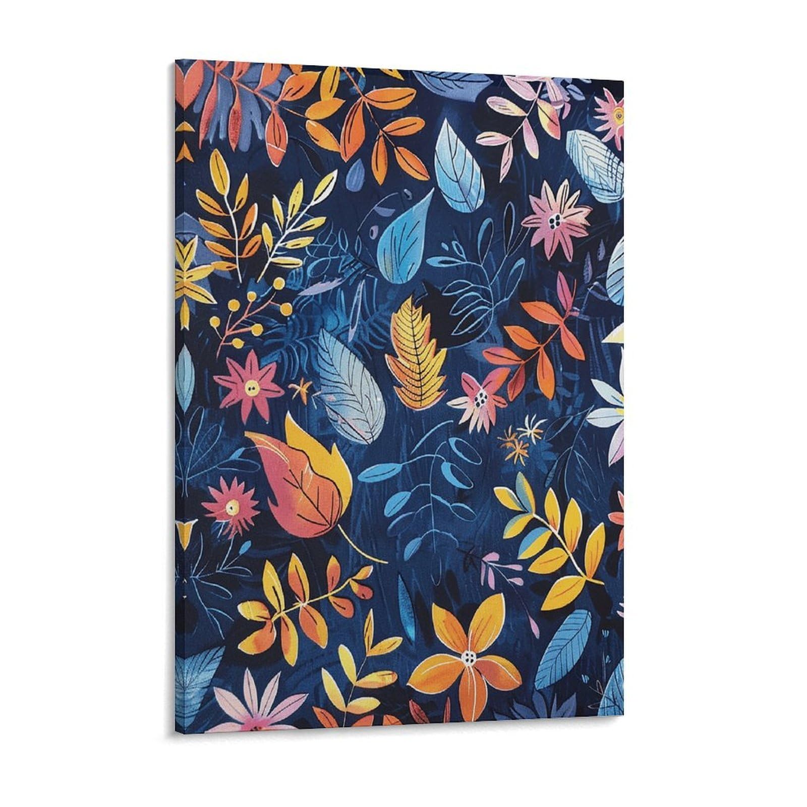 Bright Summer Colors Canvas Wall Art for Bedroom 12x16inch Canvas Prints Artwork for Walls Modern Picture Artwork Painting for Living Room Aesthetic Wall Paintings for Bathroom Kitchen Office