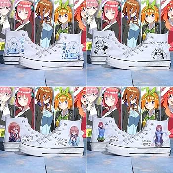 Amazon.co.jp: QHY 五等分の花嫁 スニーカー 帆布靴 シューズ 一花 二