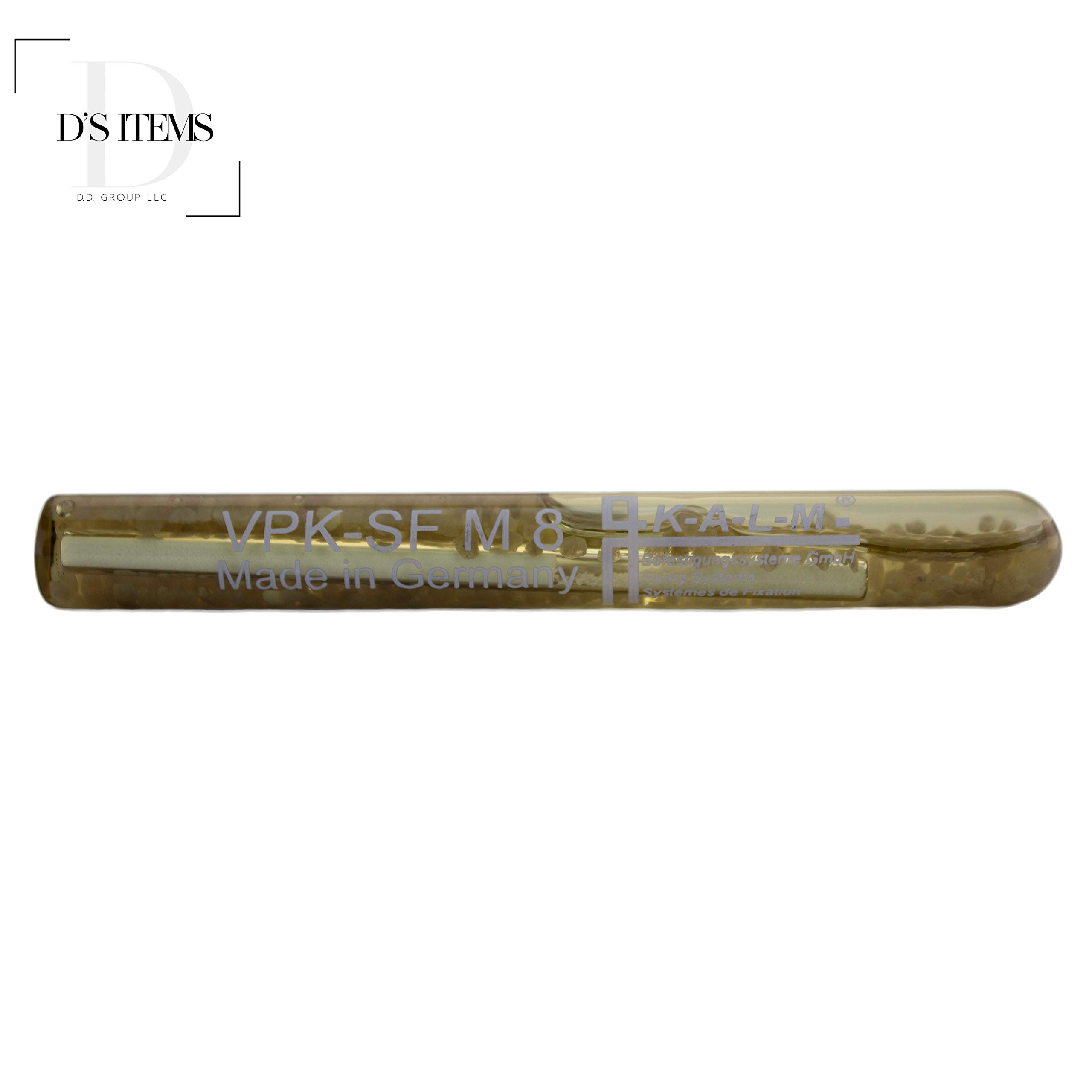 Verbundankerpatronen - 8 mm - [50 Stück] - | Reaktionspatronen mit ETA-Zulassung | Mörtelpatronen | 2K-Kunstharzmörtel [D´s Items®]