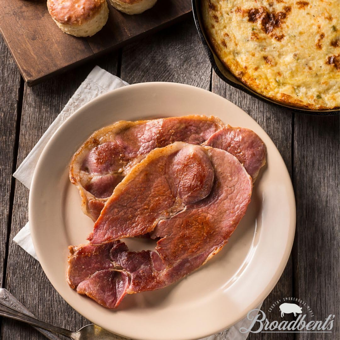 Broadbent's Hickory Smoked Country Ham Dinner Steaks, 10oz. each (4 Pack)