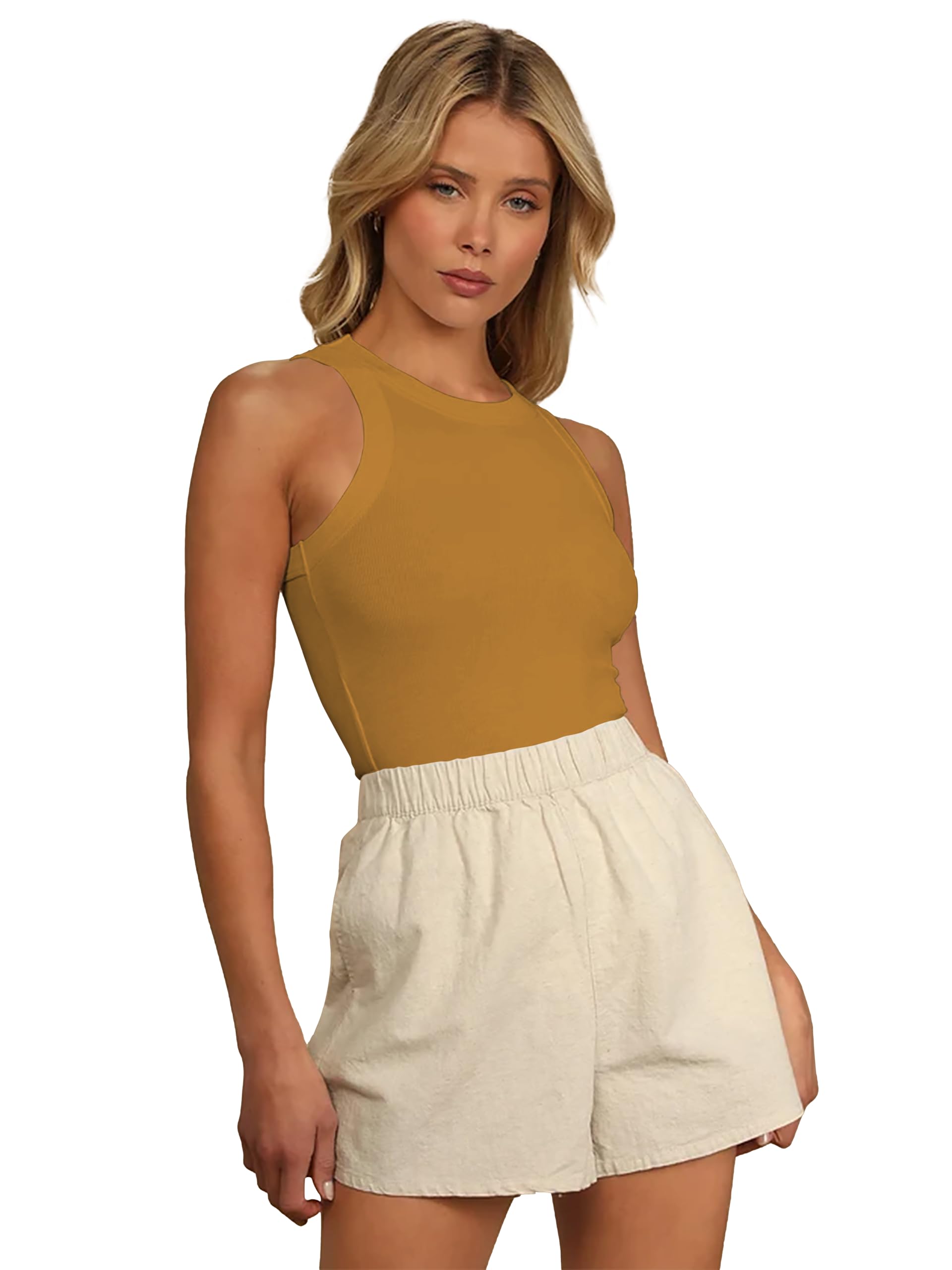 Toochki Maglietta corta da donna, in cotone, stile casual, stile occidentale