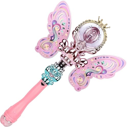 Juguetes de princesa para niñas Varitas mágicas con luz LED intermitente para disfrazarse, regalos de cumpleaños geniales para niñas de 6, 7, 8, 9,