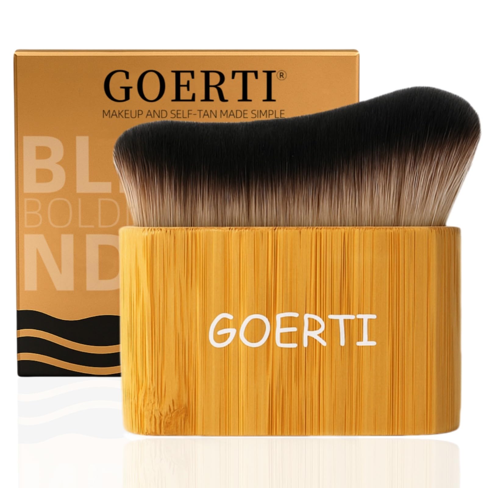 Self Tanning Brush, Sunscreen Applicator - Large Kabuki Body Brush for Leg, Face & Full Body | Streak-Free Blending for Self Tanner, Bronzer,Sunscreen,Lotion,Bronzing,Foundation,Tanning Mousse