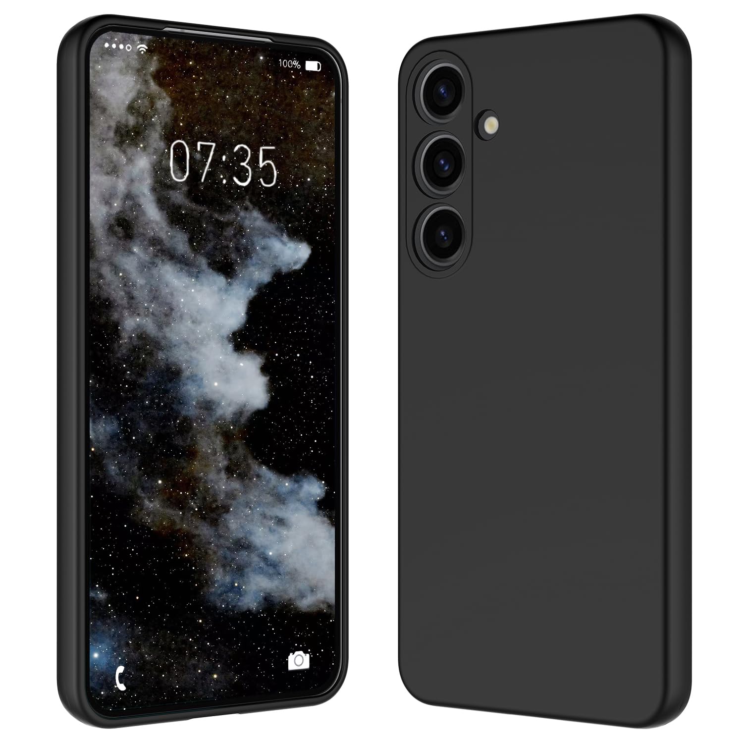 HAII for Samsung Galaxy S25 Case, Slim Liquid Silicone for Women Men with Scratch-Resistant Microfiber Lining Shockproof Soft Silicone Protective