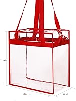 Vista 51 de BAGAIL Bolsas transparentes aprobadas para estadios con cierre de cremallera, bandolera bandolera con correa ajustable