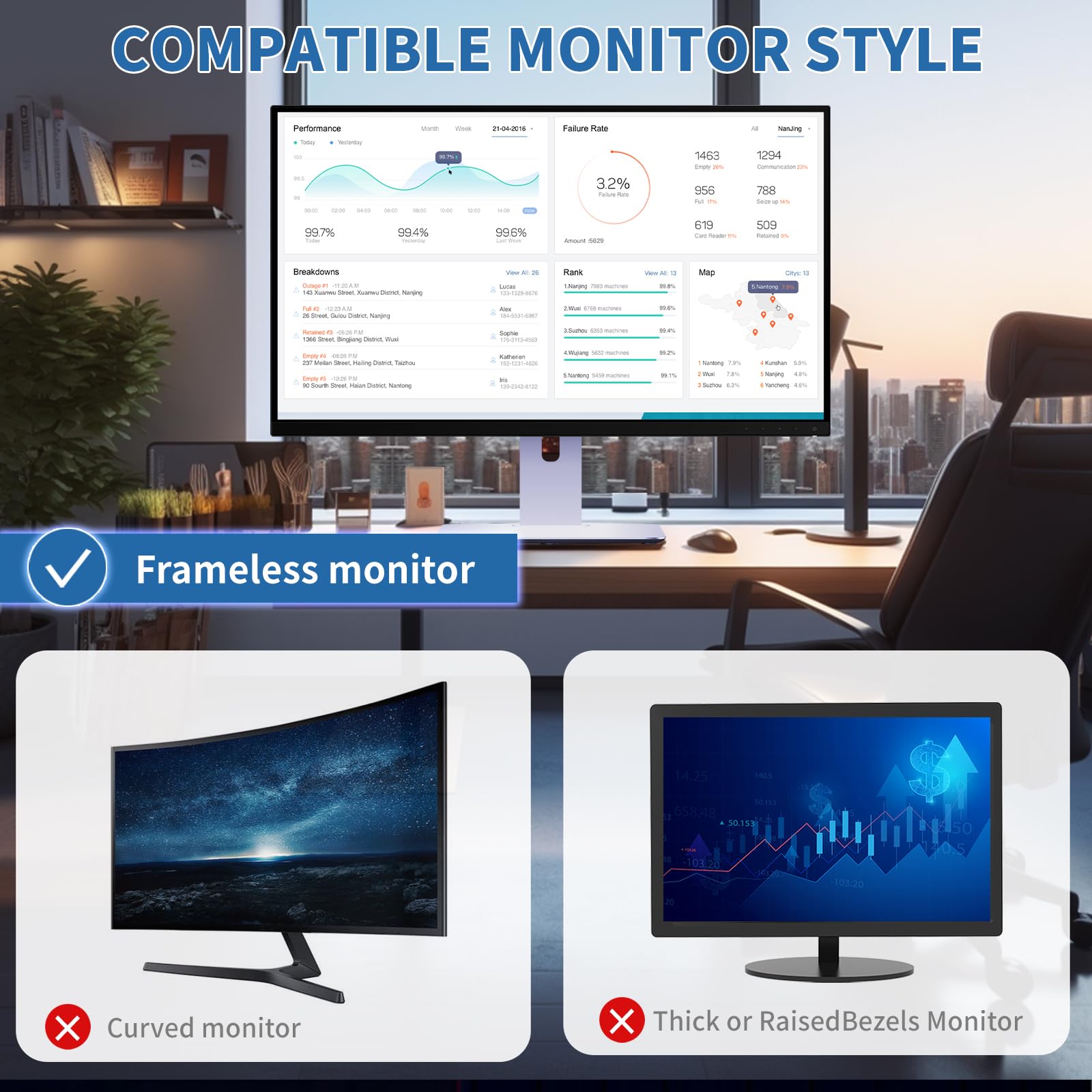Pellicola protettiva per schermo da 27 pollici, magnetica, antiriflesso, antigraffio, filtro luce blu per monitor di computer, facile da agganciare alla privacy, per schermi da 27"