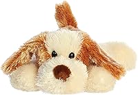 Aurora Mini Flopsie Scruff 8-Inch Brown Stuffed Dog Plush - Adorable Floppy Ears, Cuddly Bean-Filled Toy for Kids Adults