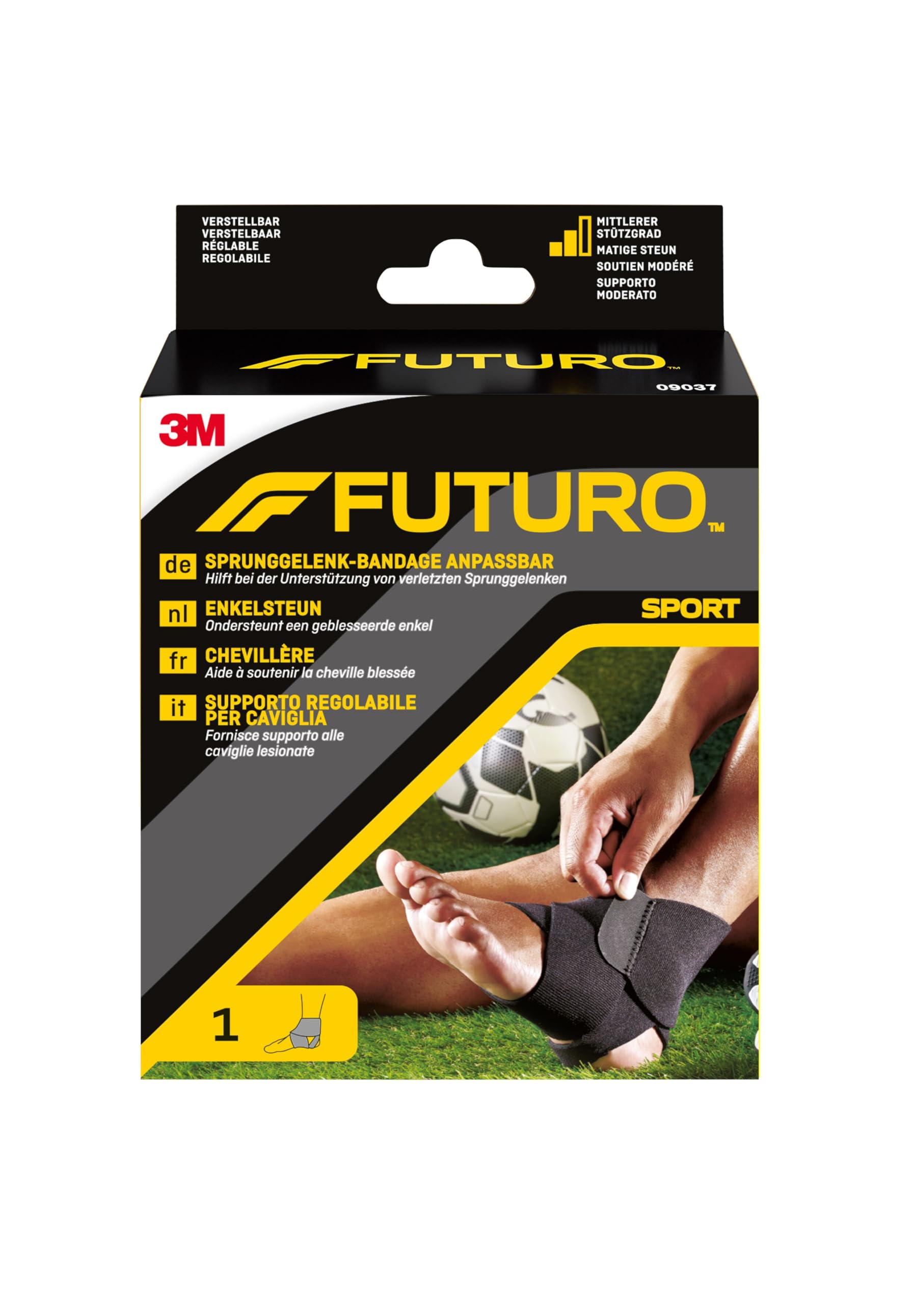 FUTURO Tobillera ajustable 09037, ajustable (17,8-27,9 cm)